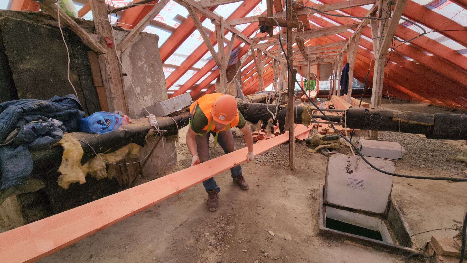 Руза, старая руза, ремонт кровли мкд, Жкх,