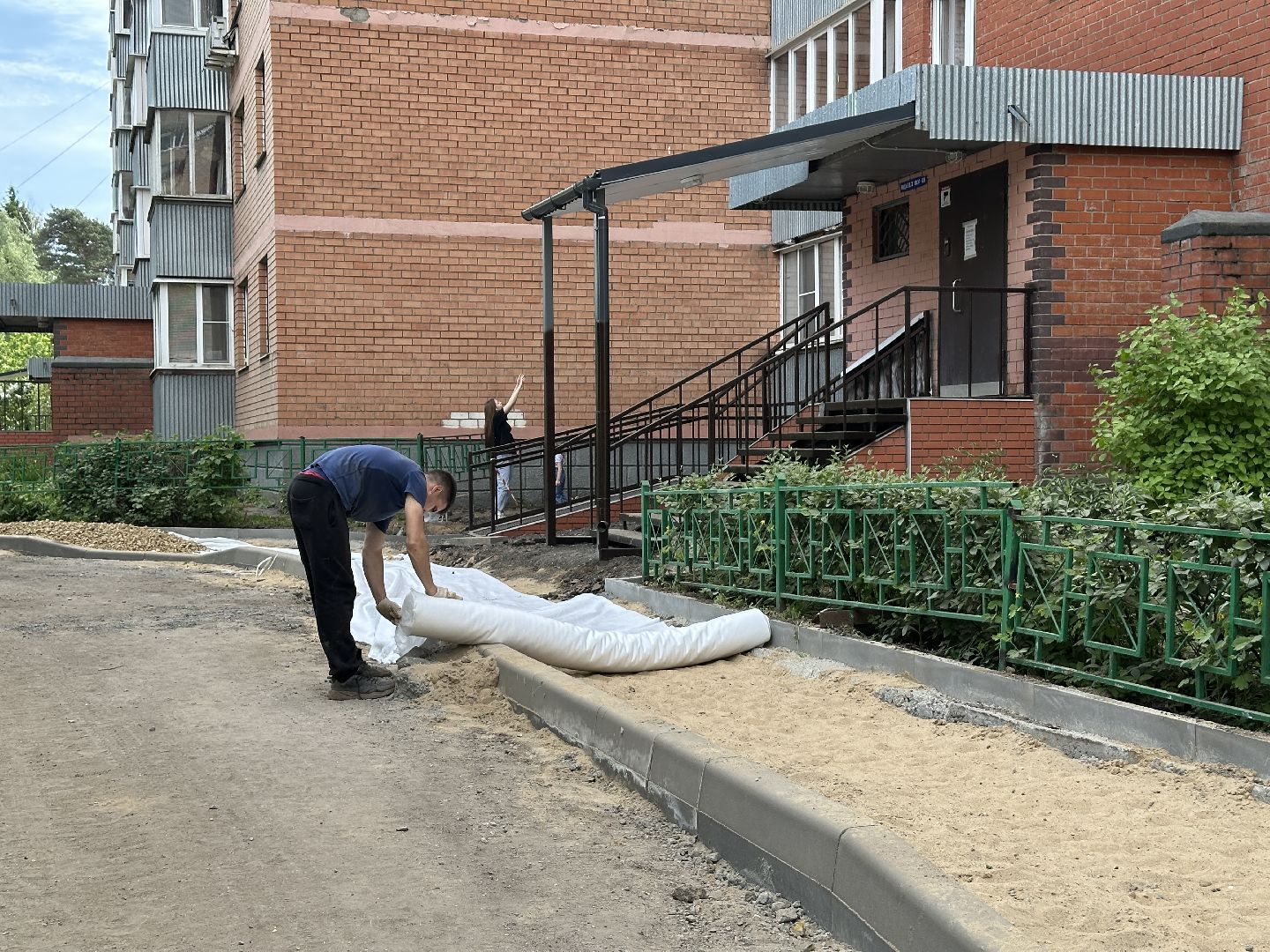 пушкино, благоустройство, парковочные места, пешеходная дорожка,