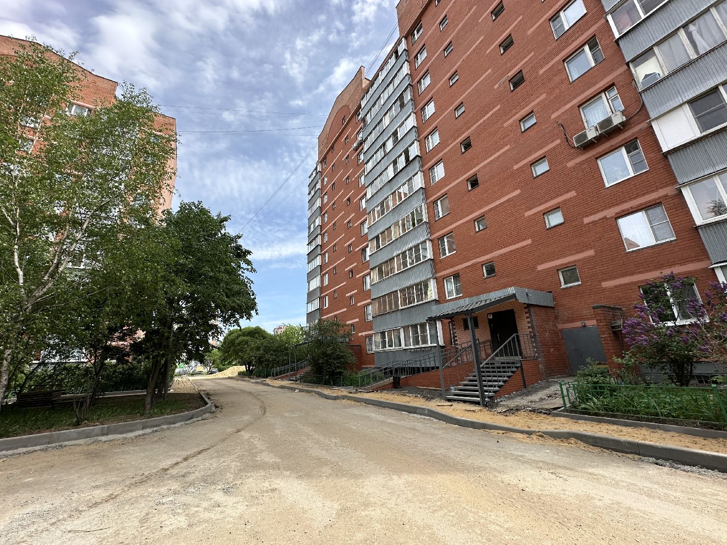 пушкино, благоустройство, парковочные места, пешеходная дорожка,