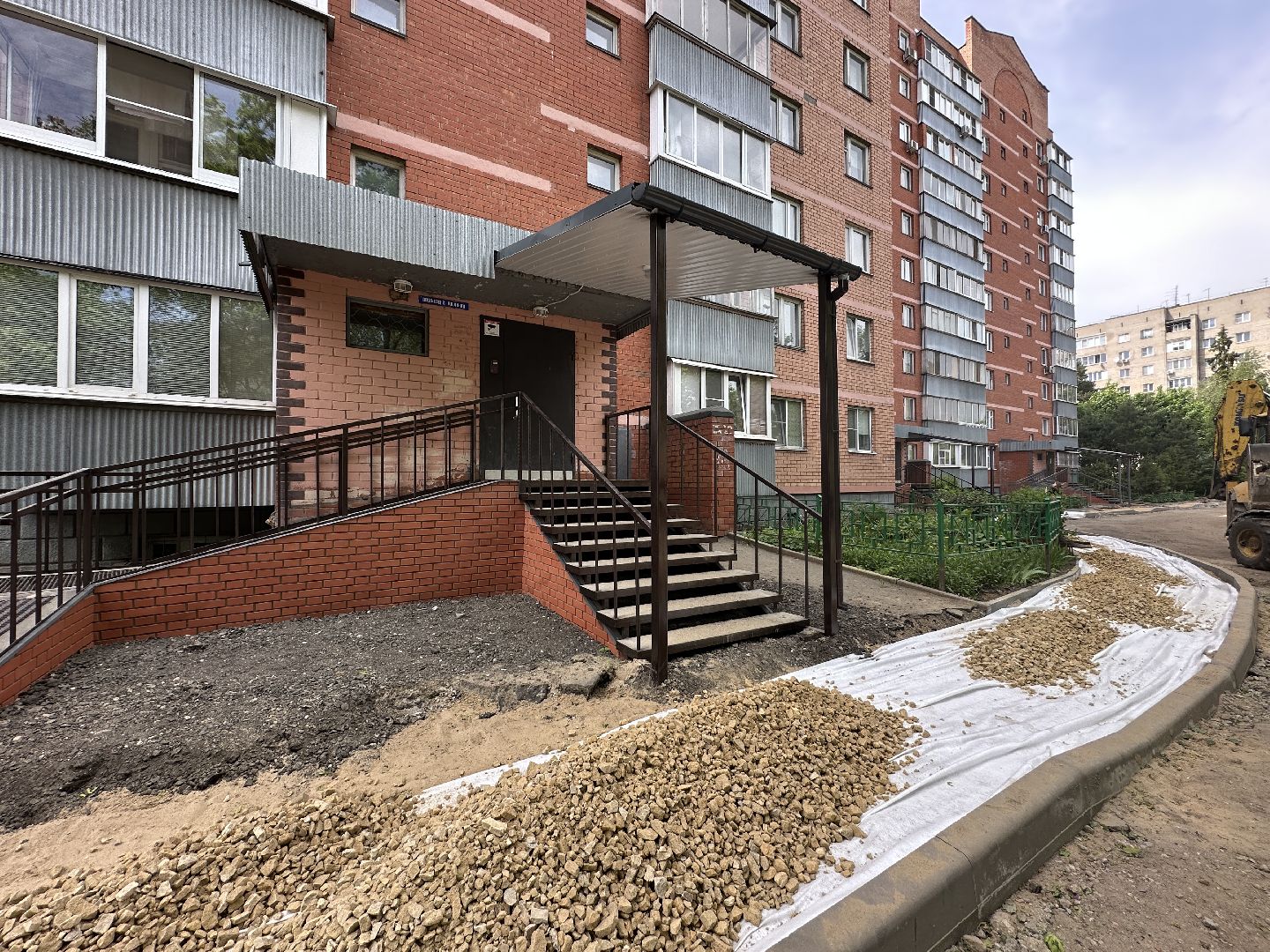 пушкино, благоустройство, парковочные места, пешеходная дорожка,