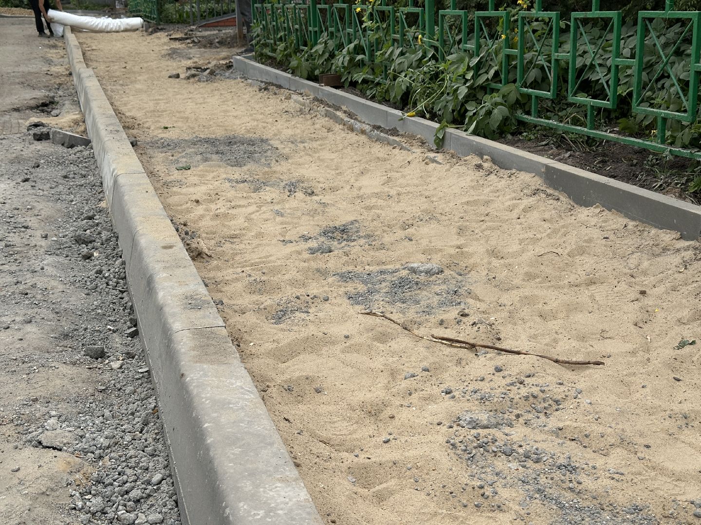 пушкино, благоустройство, парковочные места, пешеходная дорожка,