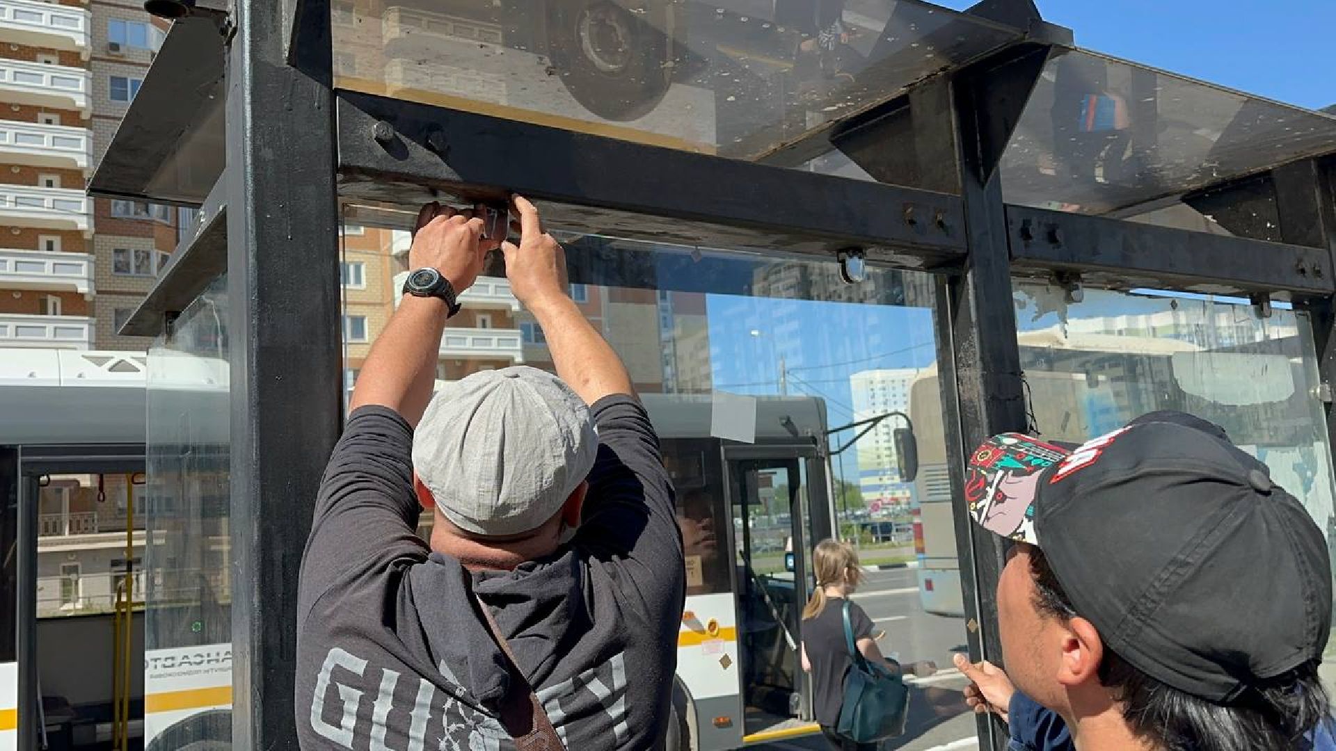 домодедово, микрорайон южный, остановка, общественный транспорт,