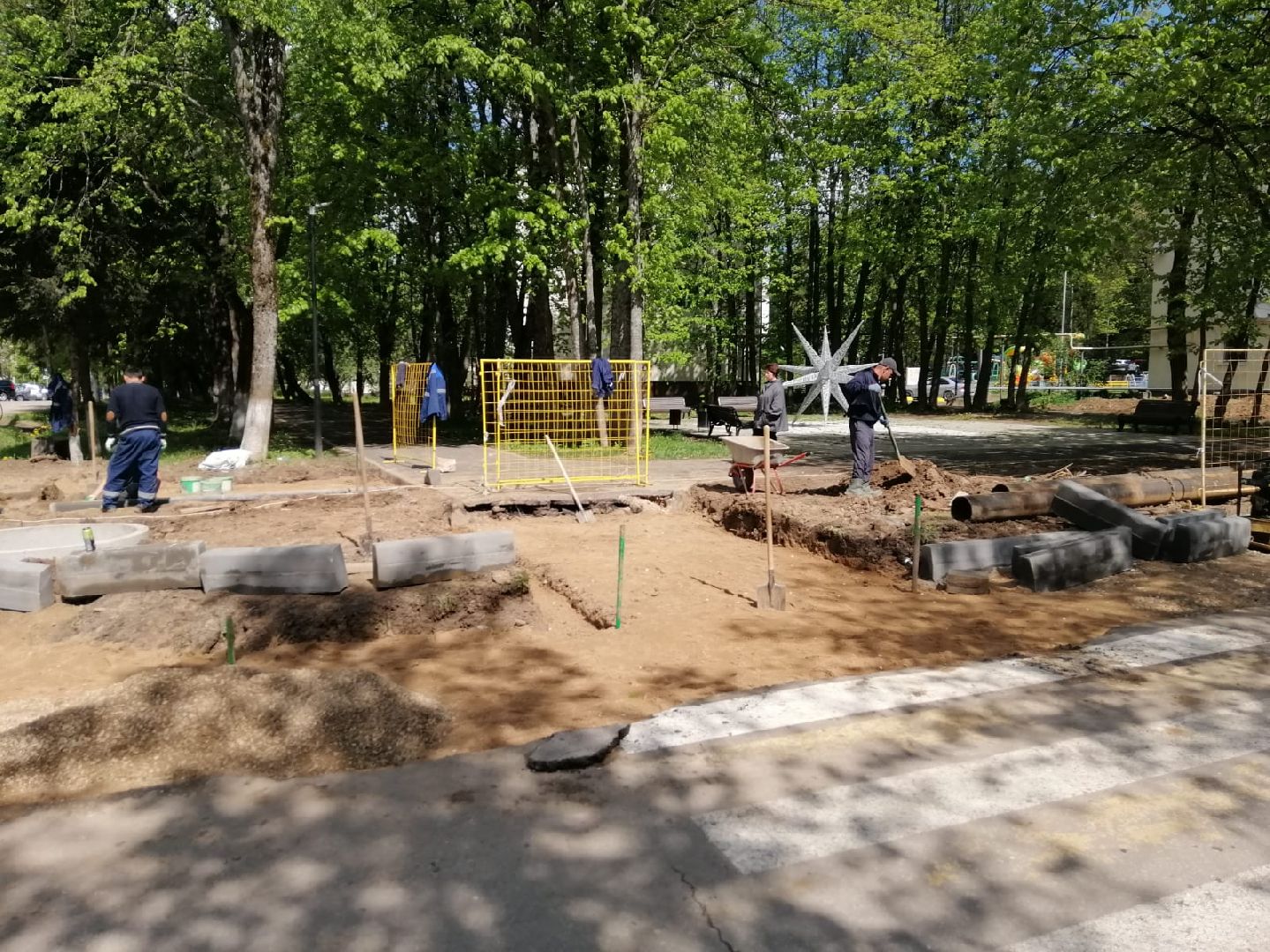 городской округ восход, благоустройство, расширение дороги,