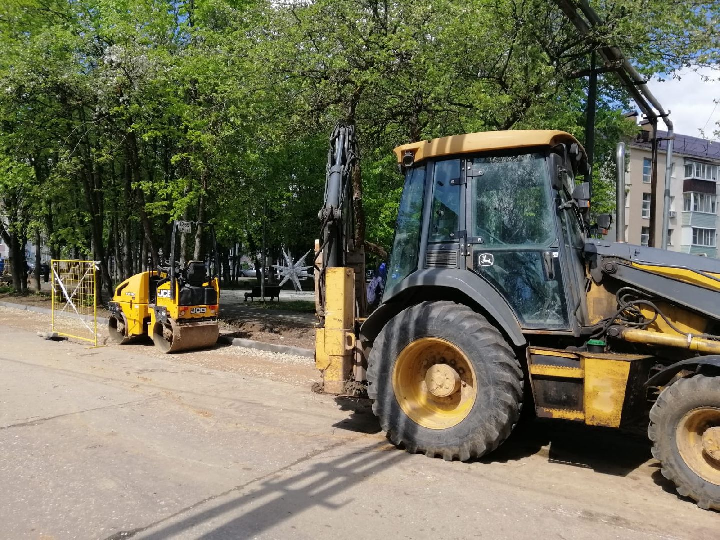 городской округ восход, благоустройство, расширение дороги,