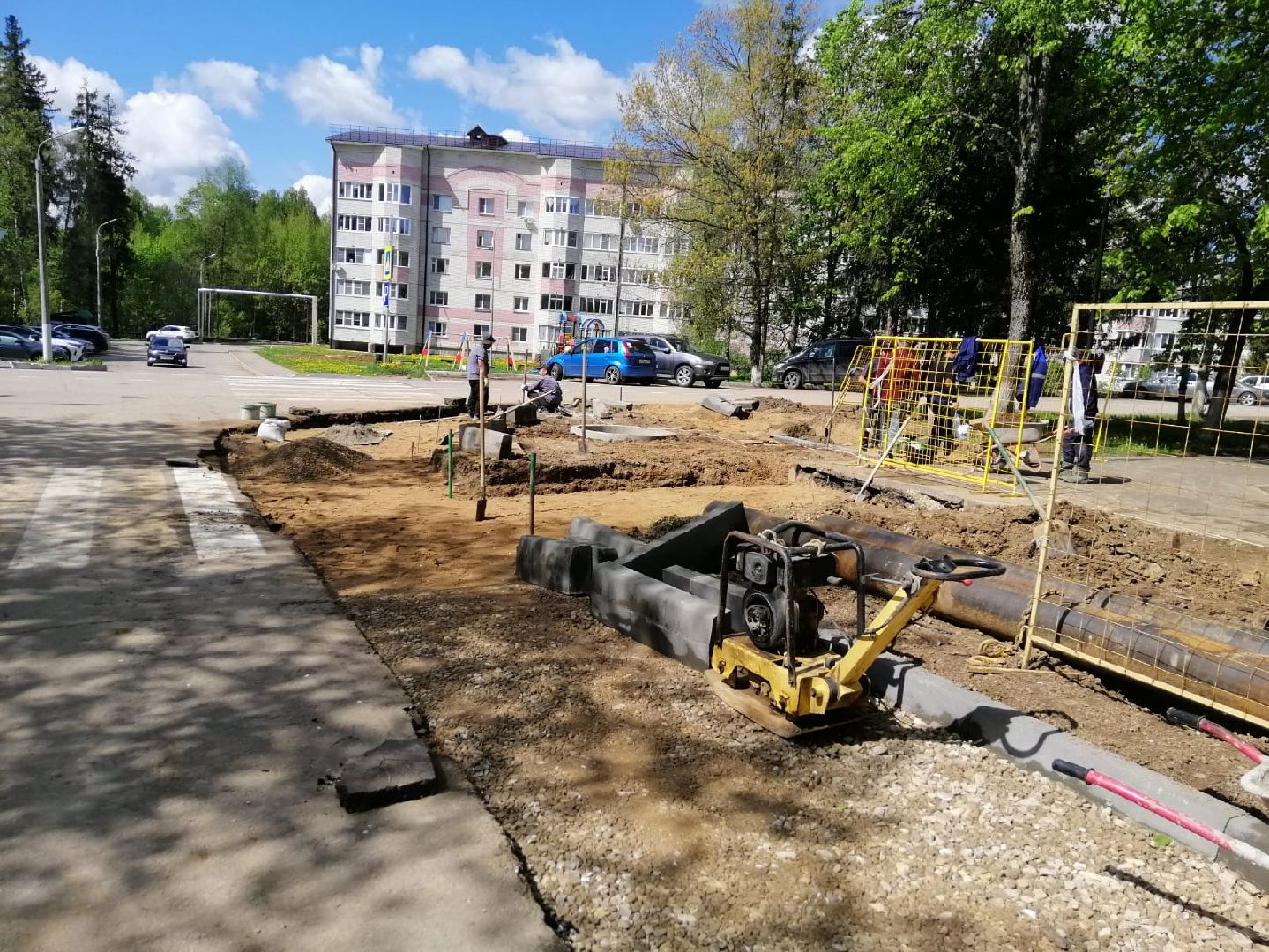 городской округ восход, благоустройство, расширение дороги,