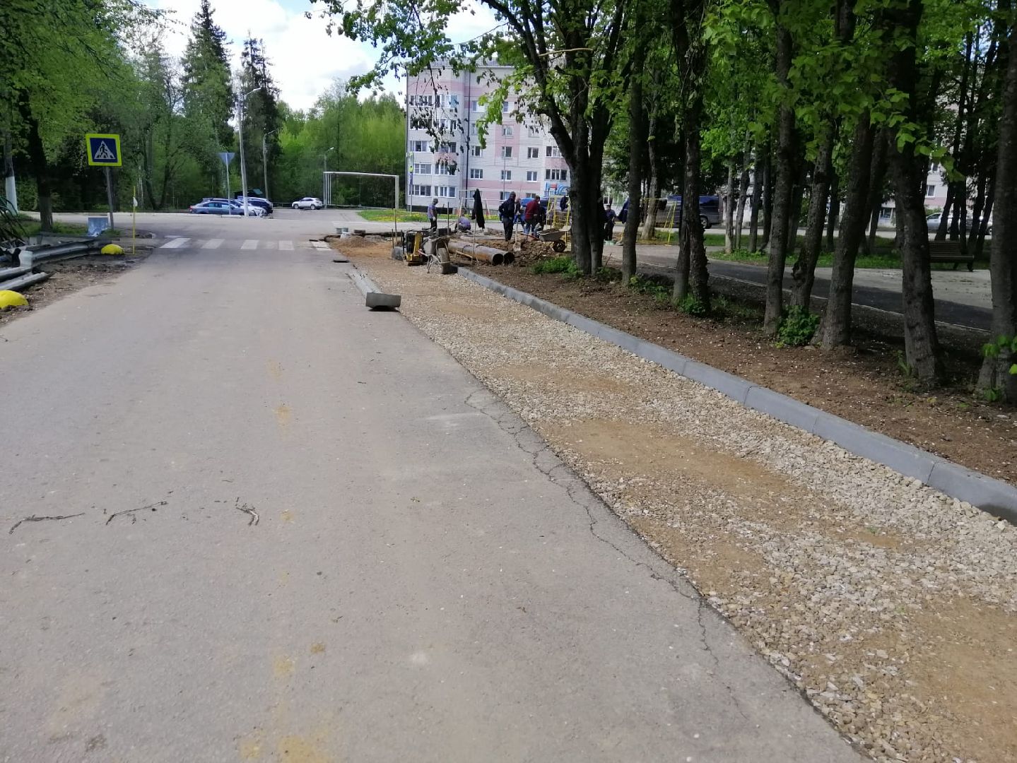 городской округ восход, благоустройство, расширение дороги,