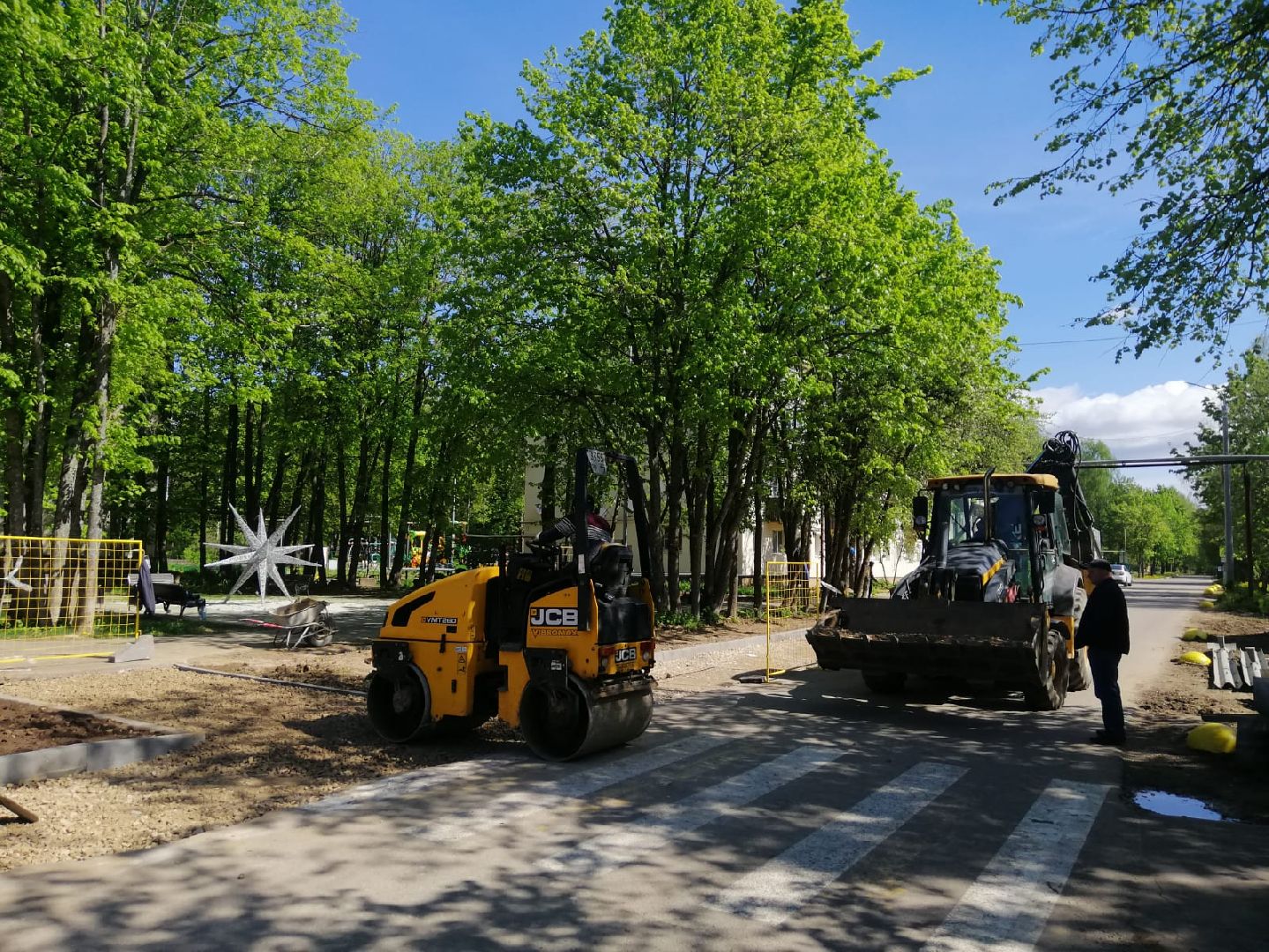 городской округ восход, благоустройство, расширение дороги,