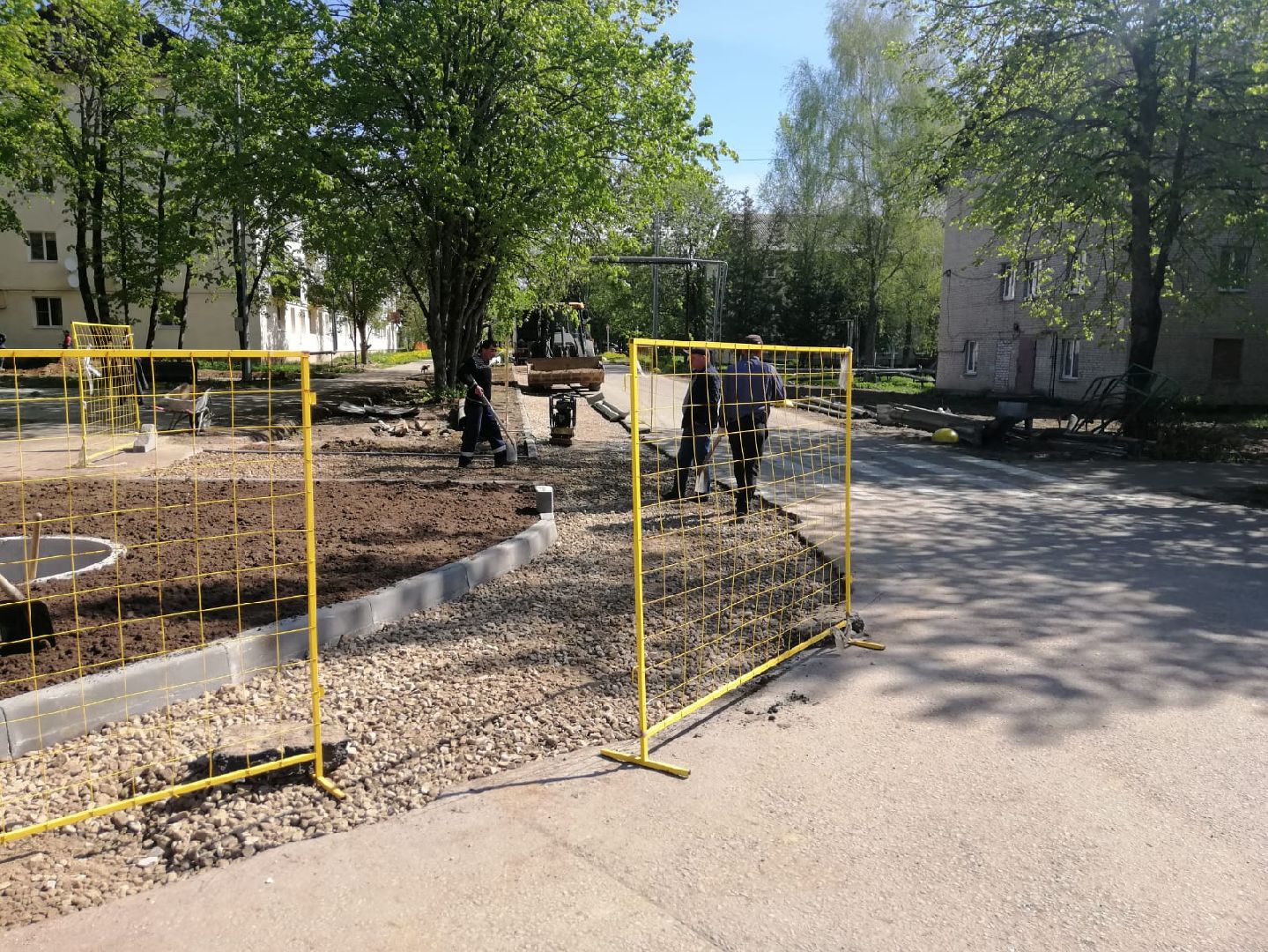 городской округ восход, благоустройство, расширение дороги,