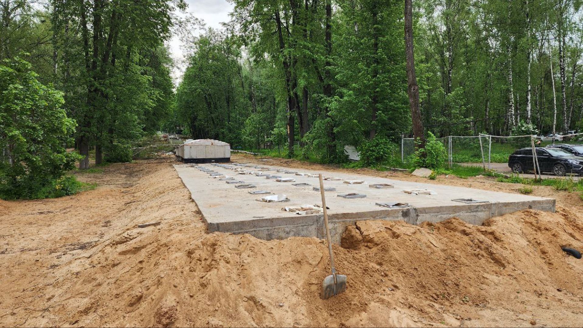 Дмитров, Парк Березовая роща, Реконструкция фонтана, Минблаго,