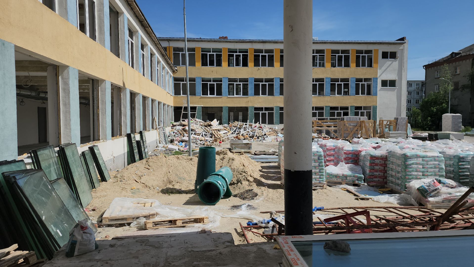 серпухов, подмосковье, капремонт школы,