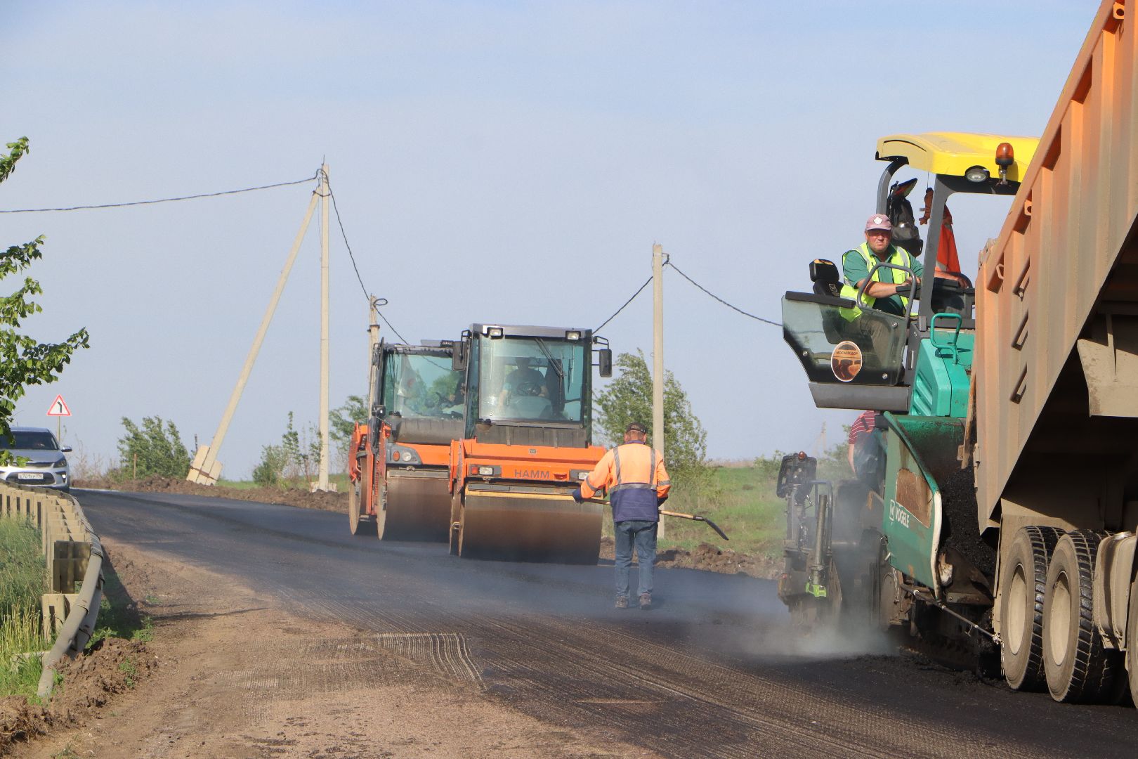 серебряные пруды, ремонт дороги, серково,