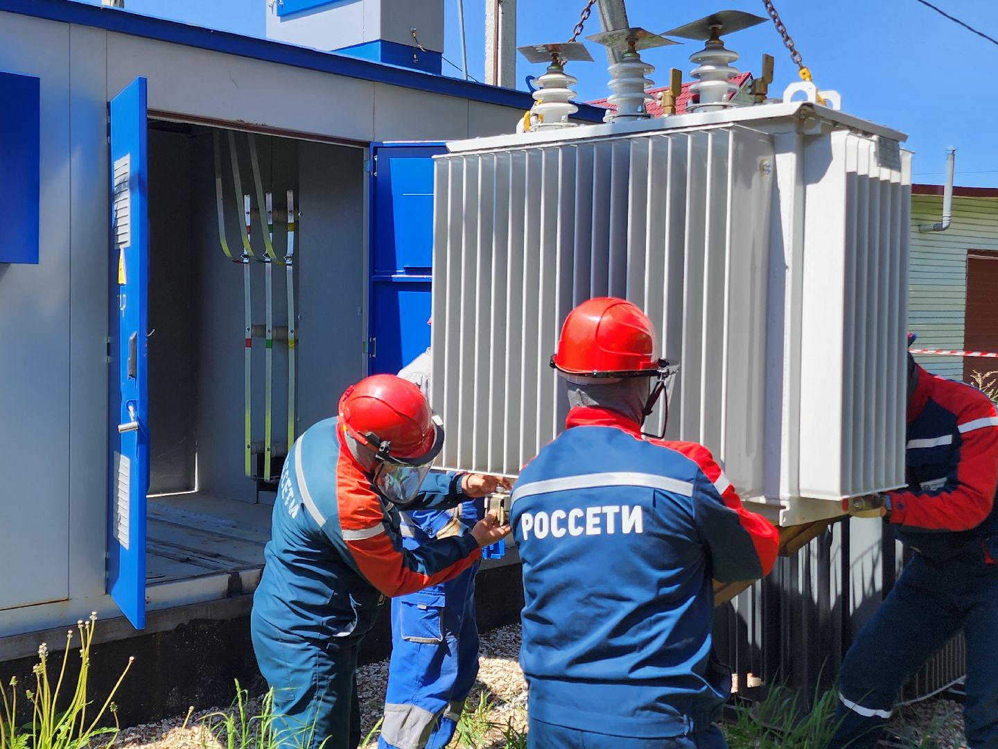 чехов, деревня ходаево, россети, траснформаторная подстанция, замена трансформатора, электроснабжение, надежность и качество энергоснабжения, программа модернизации,