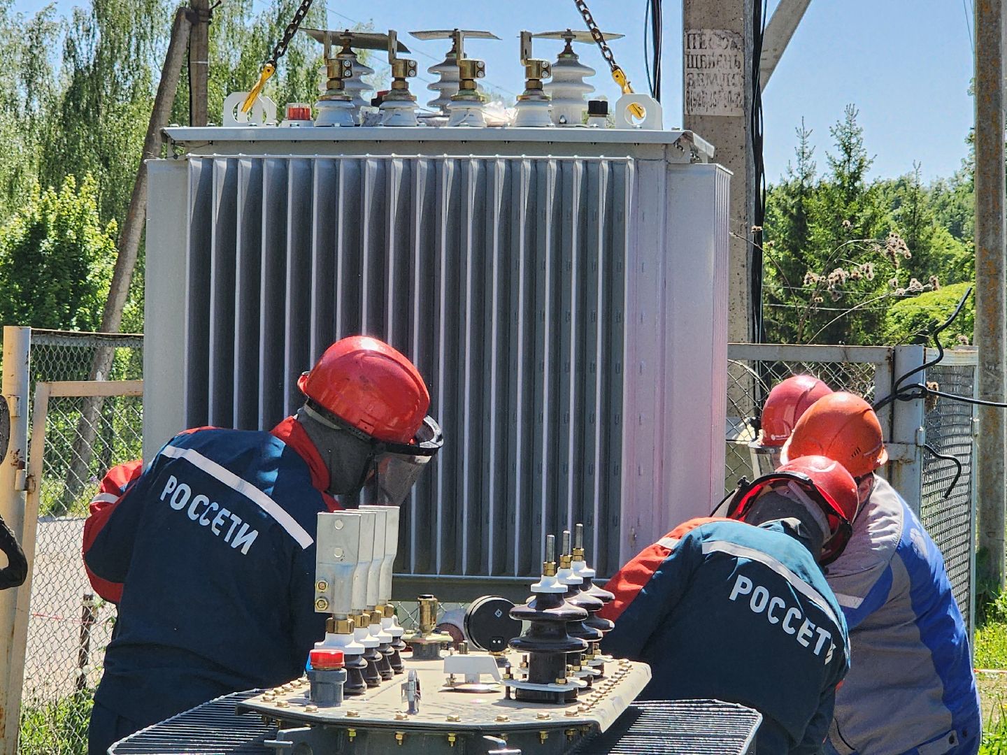 чехов, деревня ходаево, россети, траснформаторная подстанция, замена трансформатора, электроснабжение, надежность и качество энергоснабжения, программа модернизации,