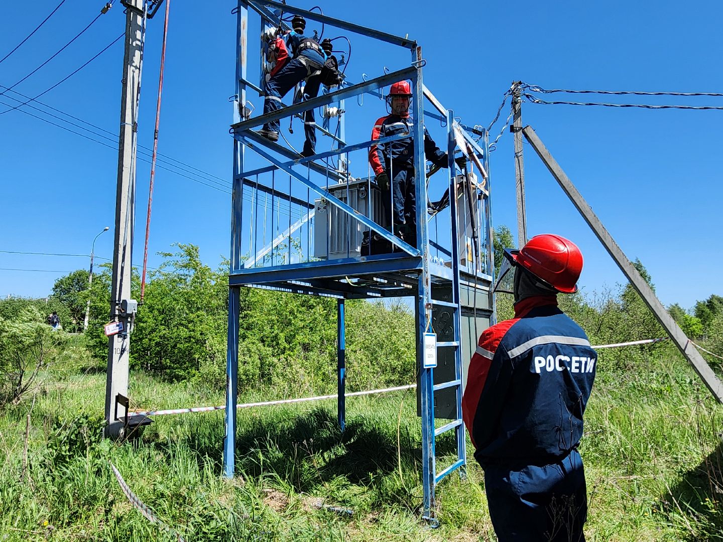 чехов, деревня ходаево, россети, траснформаторная подстанция, замена трансформатора, электроснабжение, надежность и качество энергоснабжения, программа модернизации,