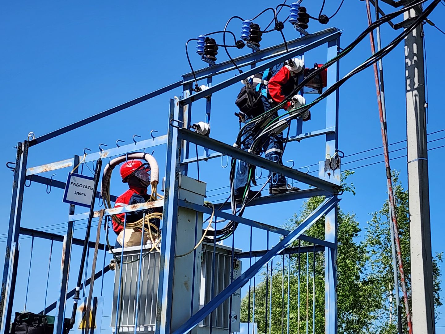 чехов, деревня ходаево, россети, траснформаторная подстанция, замена трансформатора, электроснабжение, надежность и качество энергоснабжения, программа модернизации,