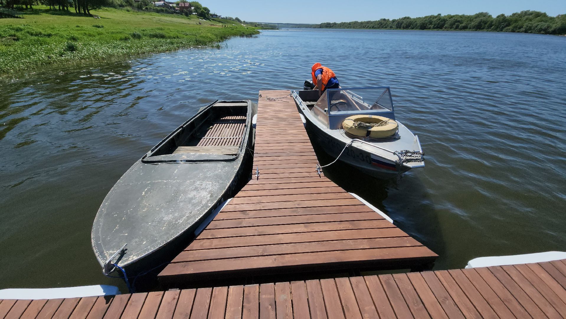 кашира, набережная, причал, спасатели, водно-спасательная станция, безопасность, благоустройство,