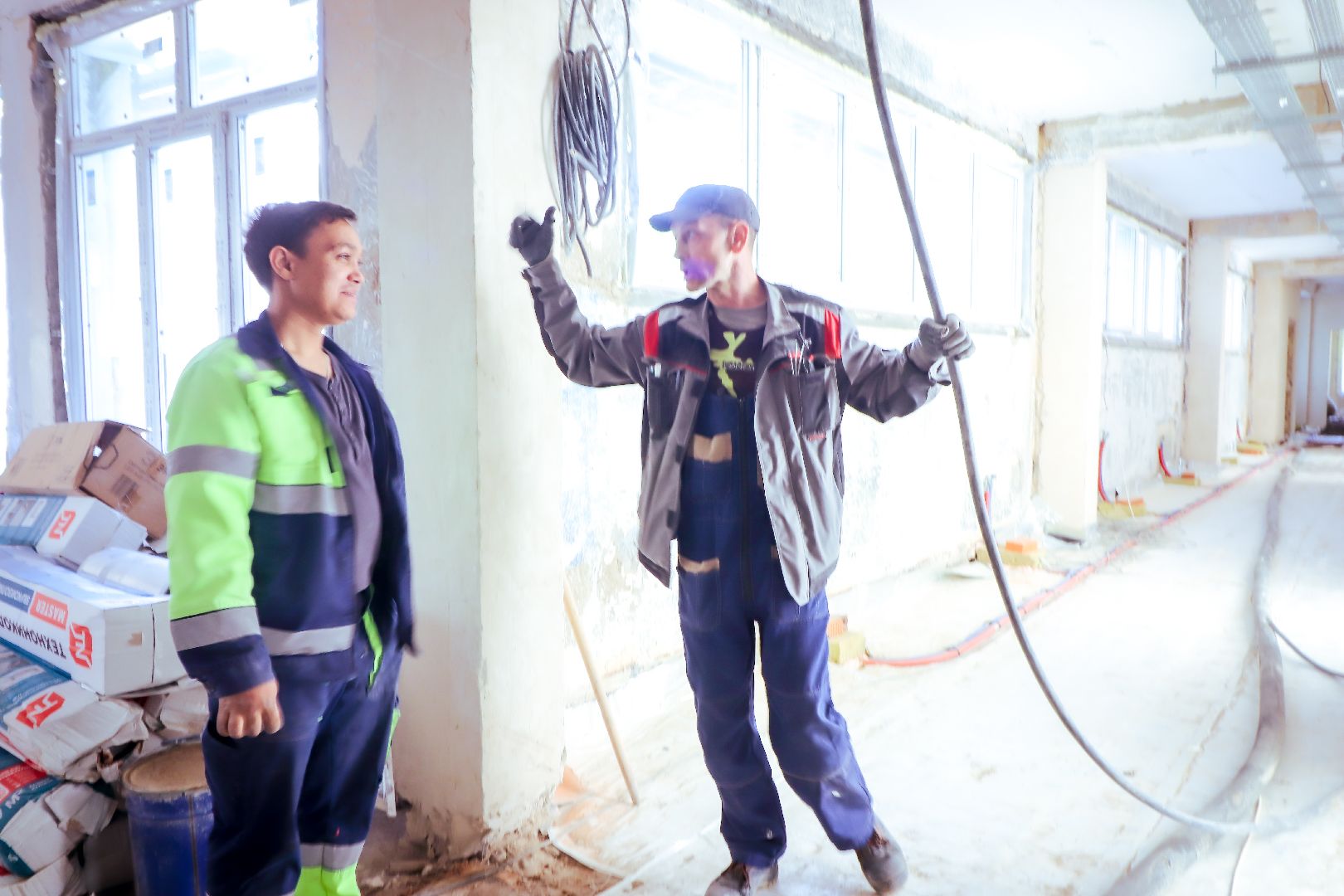 клин, общество, строительство, ремонт школы,