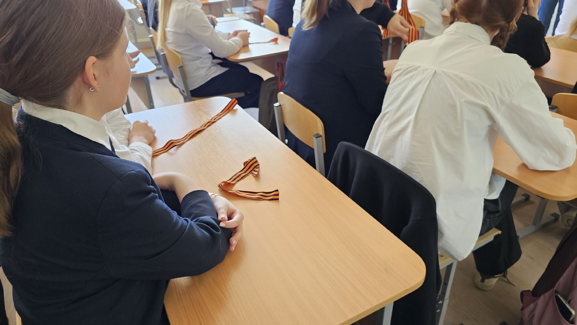 День Победы, урок мужества, георгиевская лента, Дзержинский