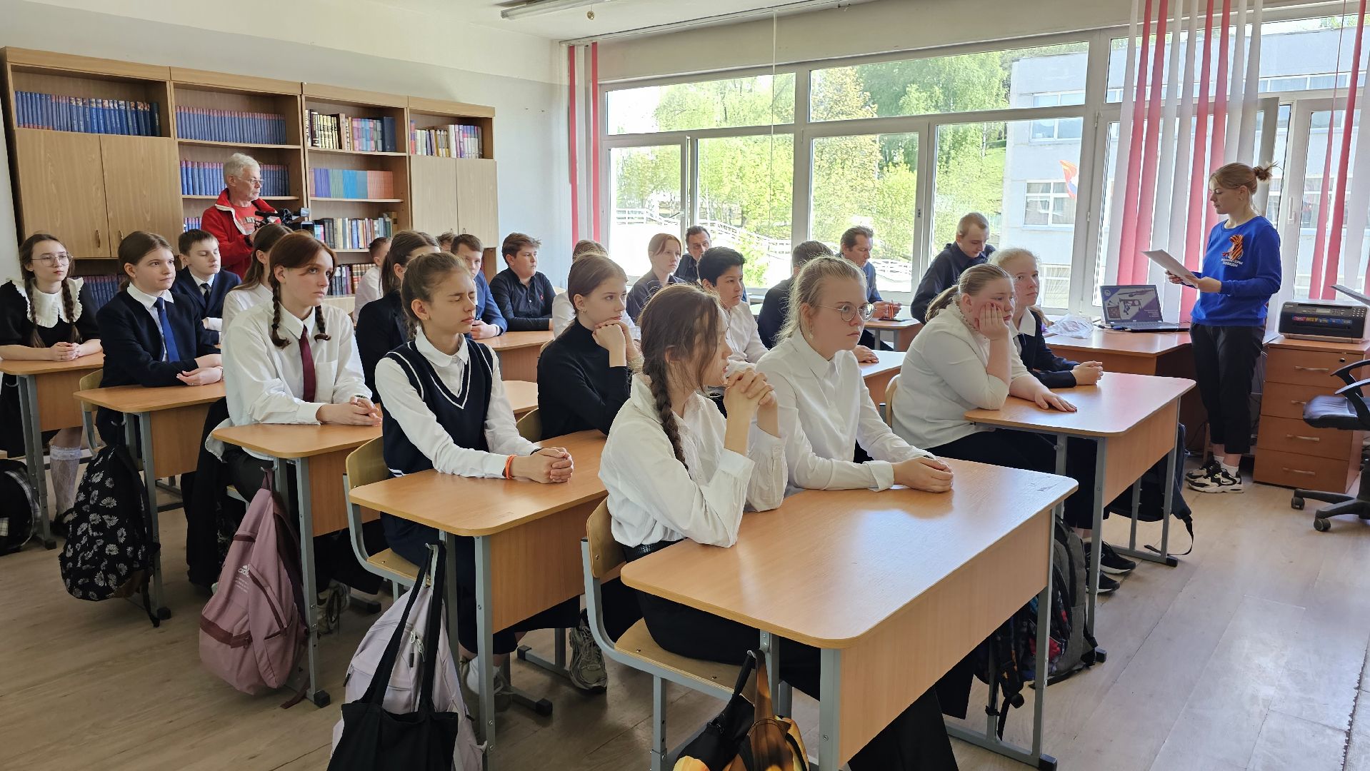 День Победы, урок мужества, георгиевская лента, Дзержинский