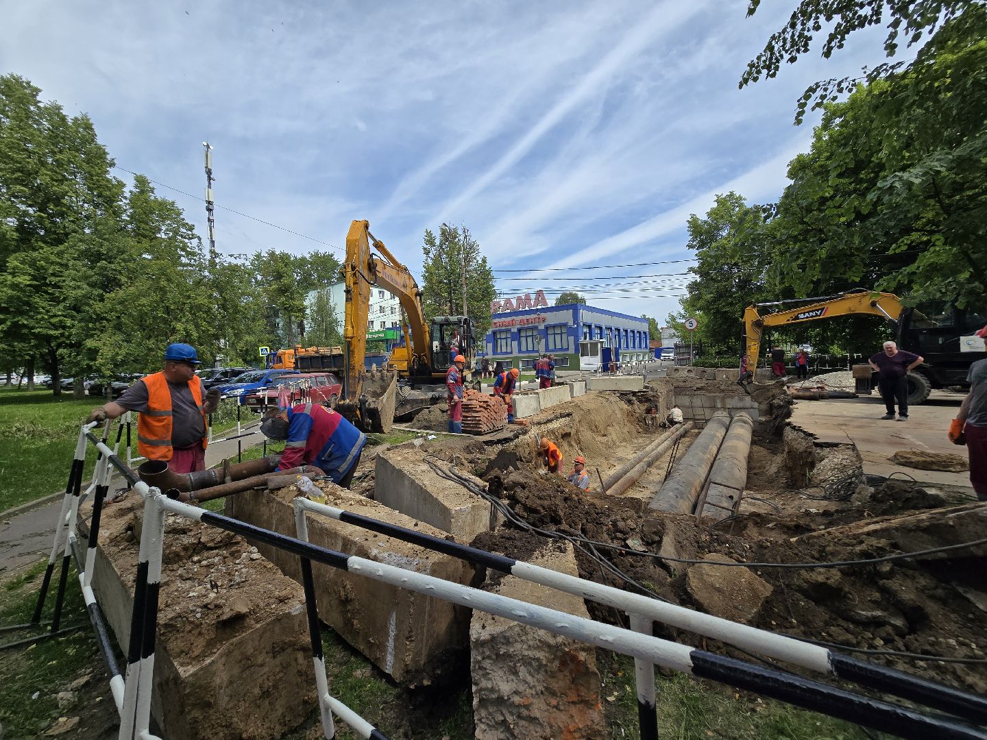 Коломна, ремонт теплотрассы, жкх,