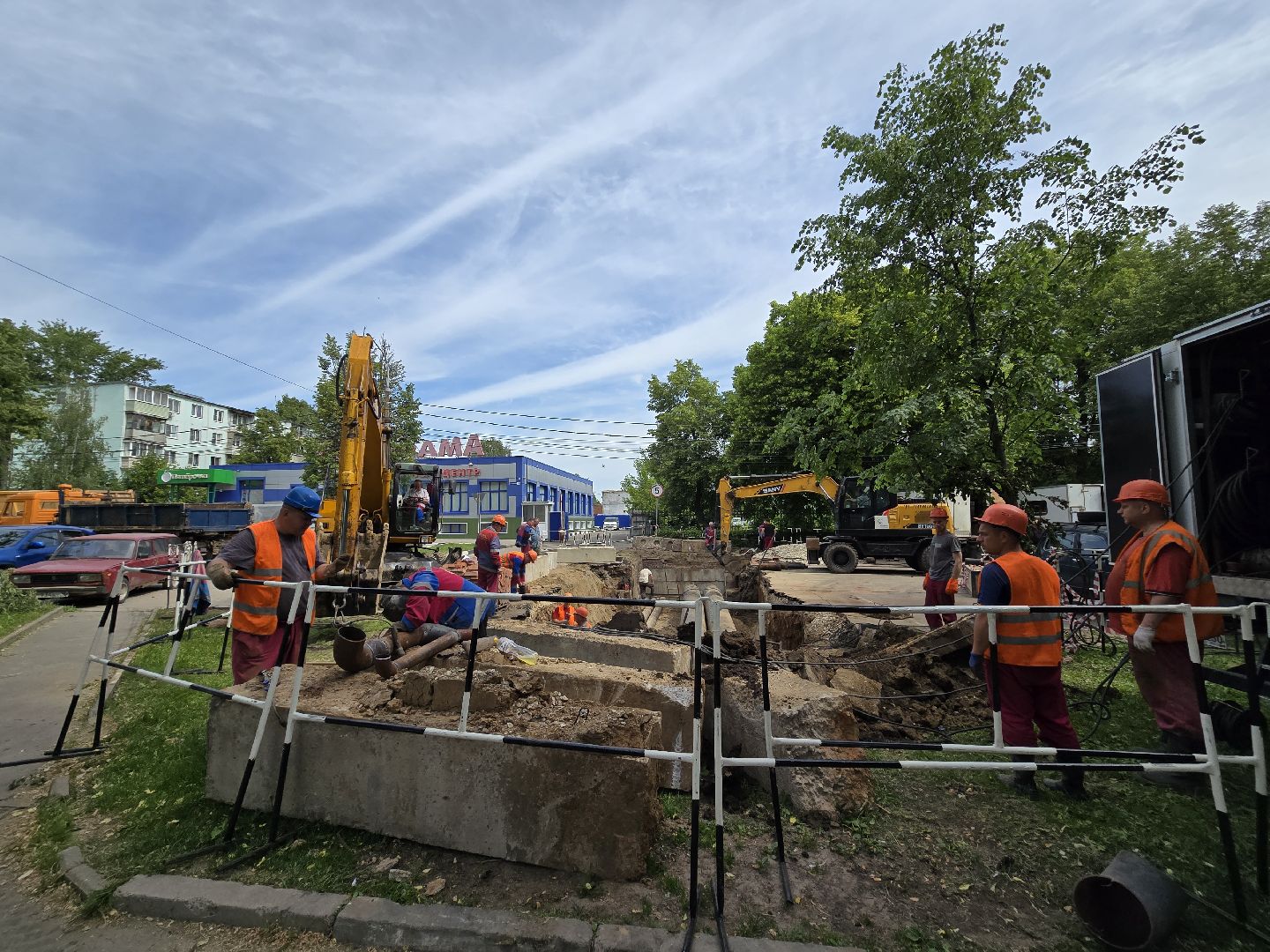 Коломна, ремонт теплотрассы, жкх,