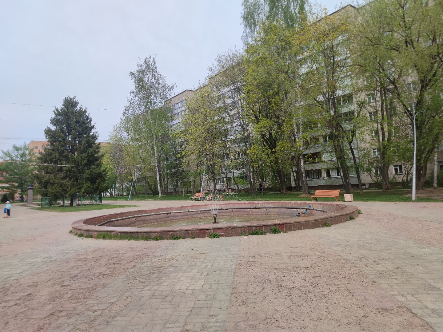 фонтан, включение фонтанов, благоустройство, Дубна