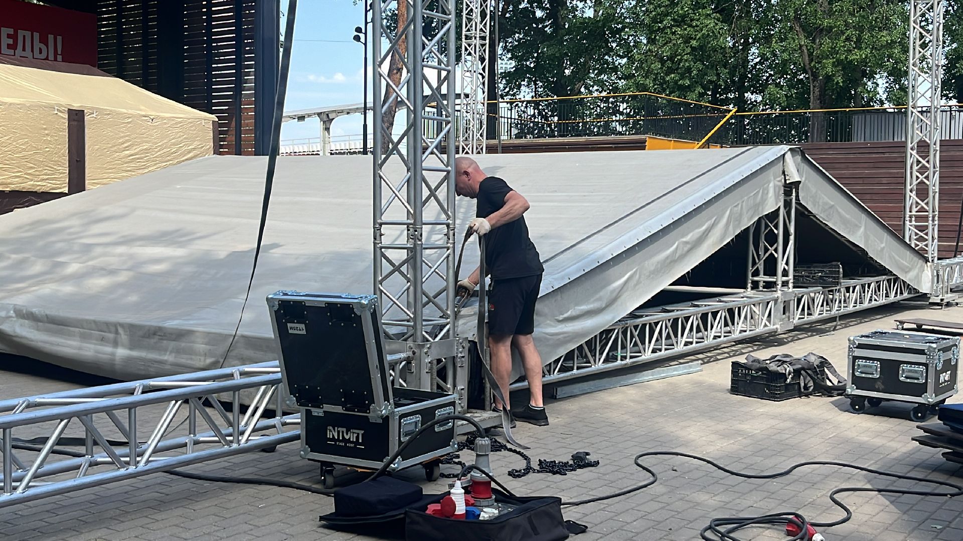 наро-фоминский городской округ, день города,  подготовка к празднику,