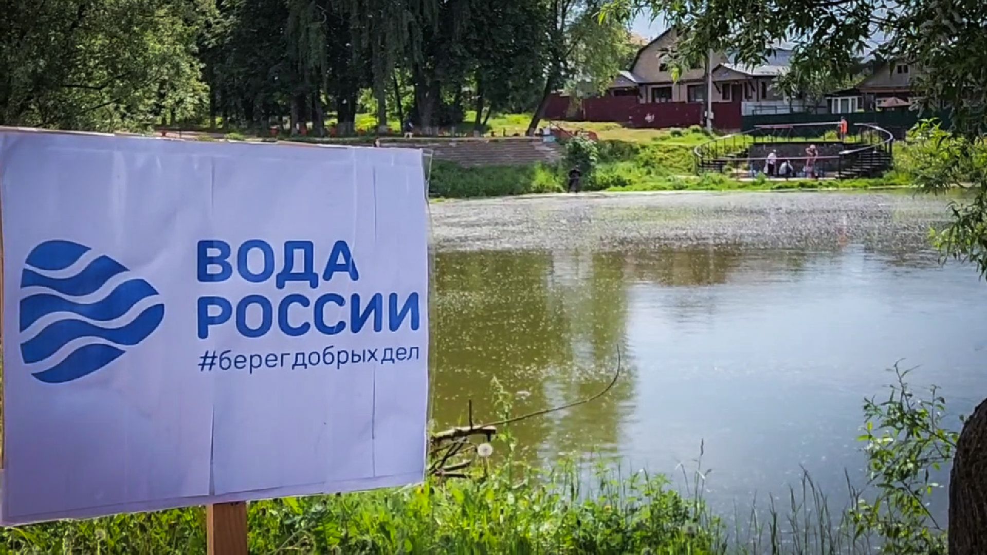 село заворово, очистка пруда в заворово, экологический субботник на пруду,  раменский округ,