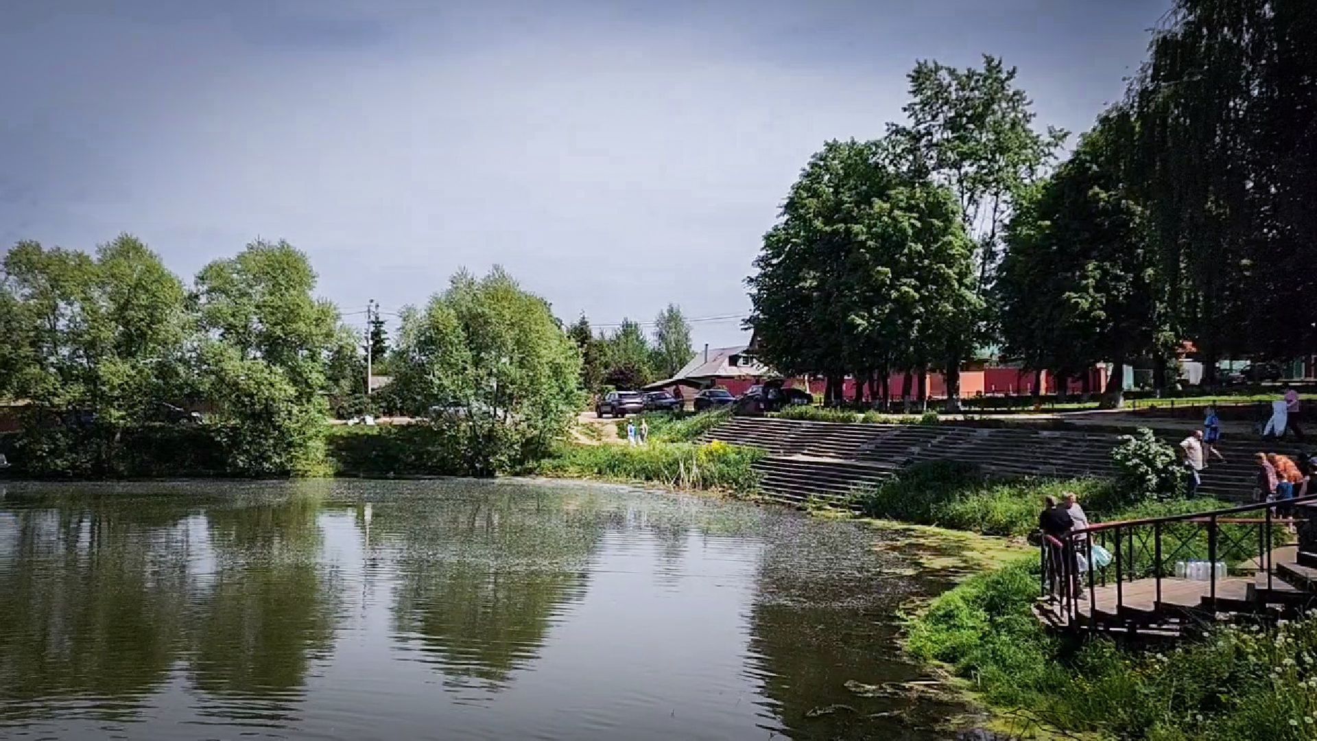 село заворово, очистка пруда в заворово, экологический субботник на пруду,  раменский округ,