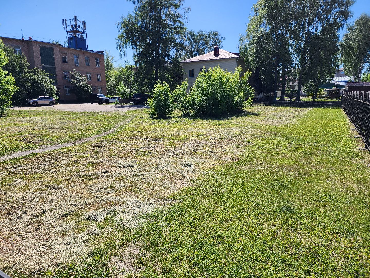 благоустройство, шатурский округ, окос травы,