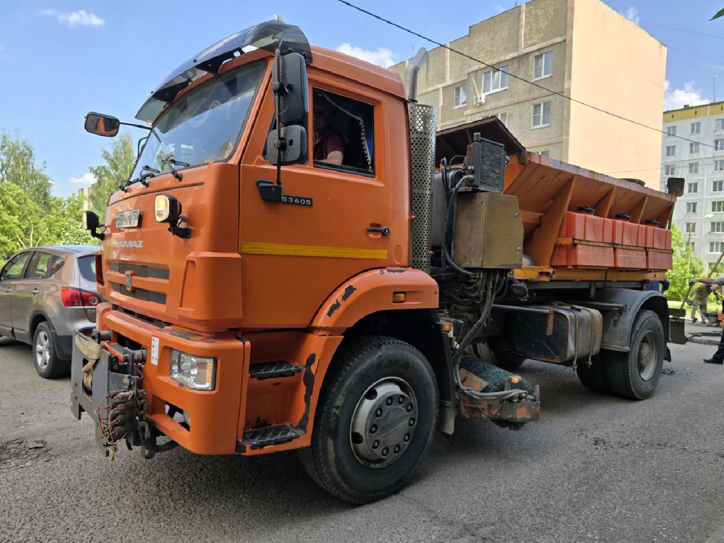 можайск, можайский муниципальный округ, подмосковье, дороги, ремонт дорог, ямочный ремонт,