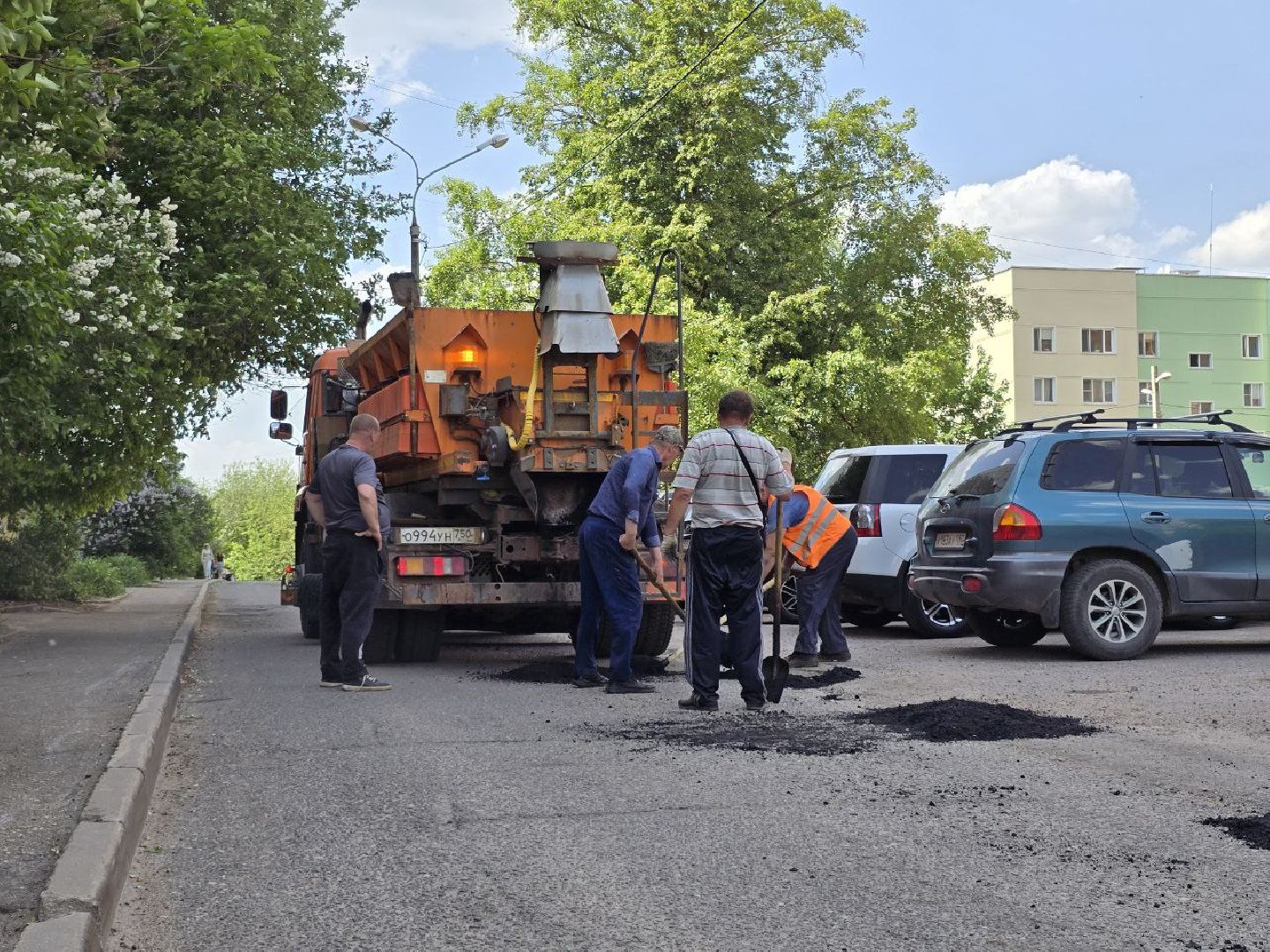 можайск, можайский муниципальный округ, подмосковье, дороги, ремонт дорог, ямочный ремонт,