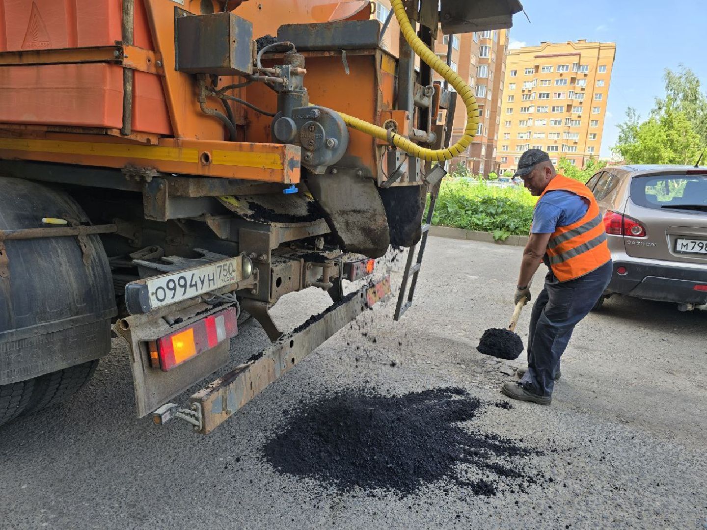 можайск, можайский муниципальный округ, подмосковье, дороги, ремонт дорог, ямочный ремонт,
