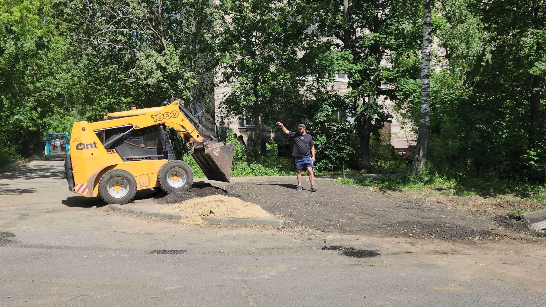 пушкино, пешеходная разметка, пешеходный переход, асфальтирование, коммунальная служба, бордюры,