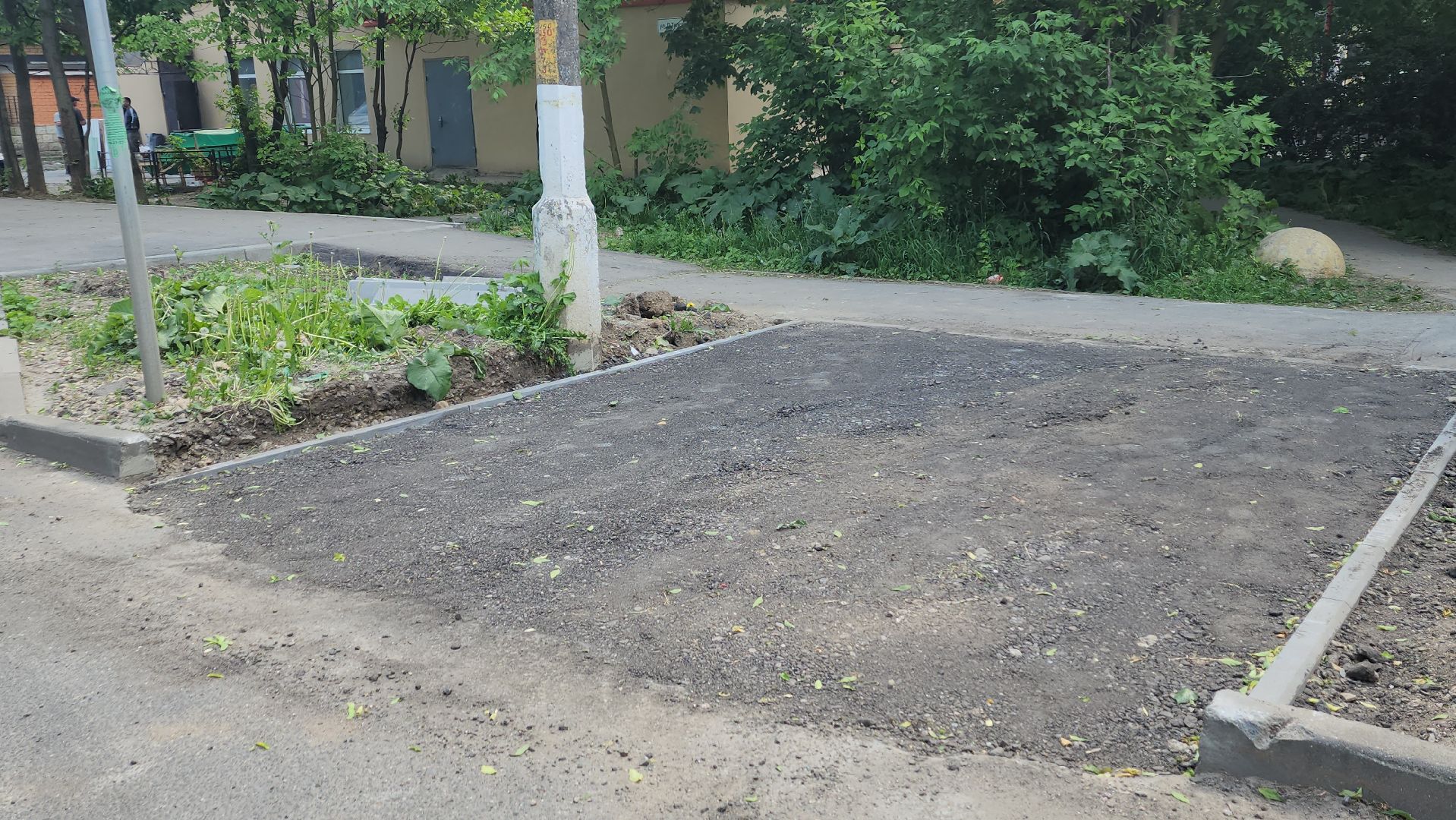 пушкино, пешеходная разметка, пешеходный переход, асфальтирование, коммунальная служба, бордюры,