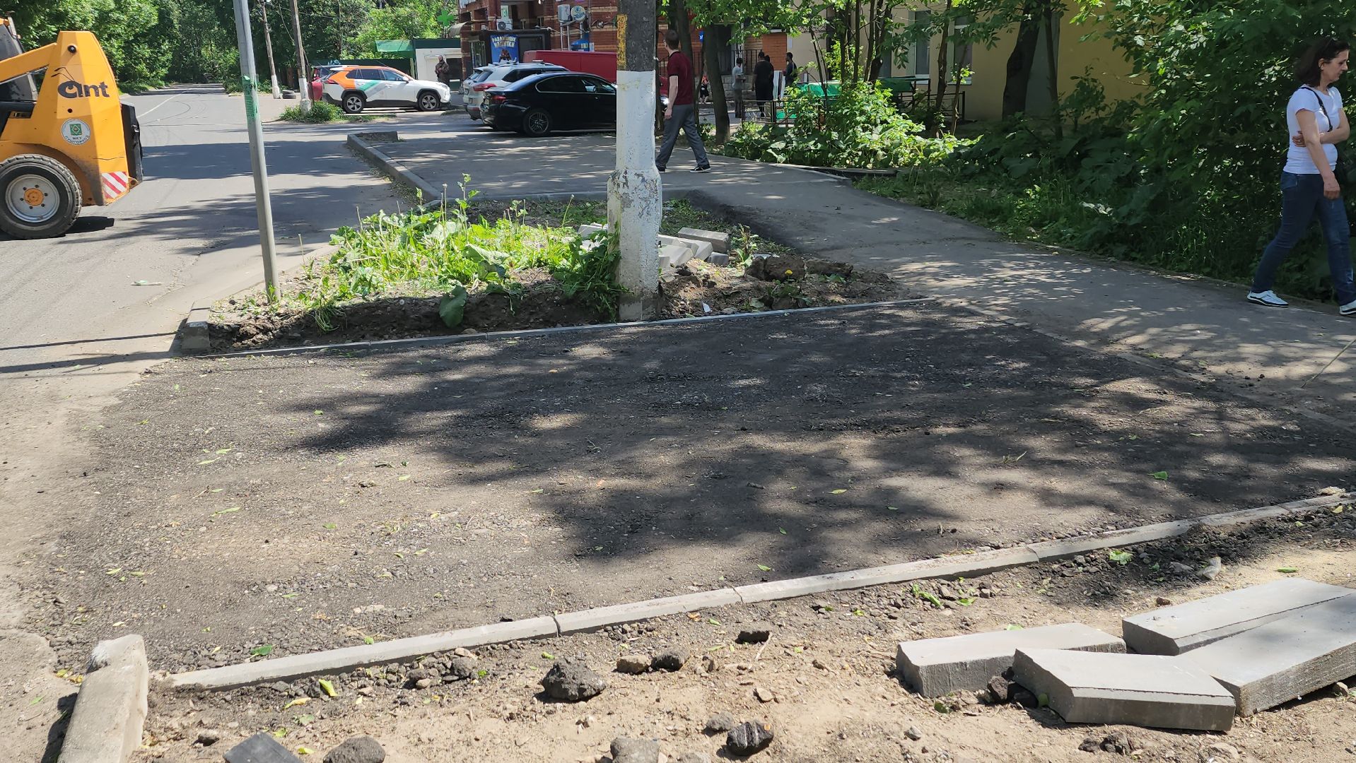 пушкино, пешеходная разметка, пешеходный переход, асфальтирование, коммунальная служба, бордюры,