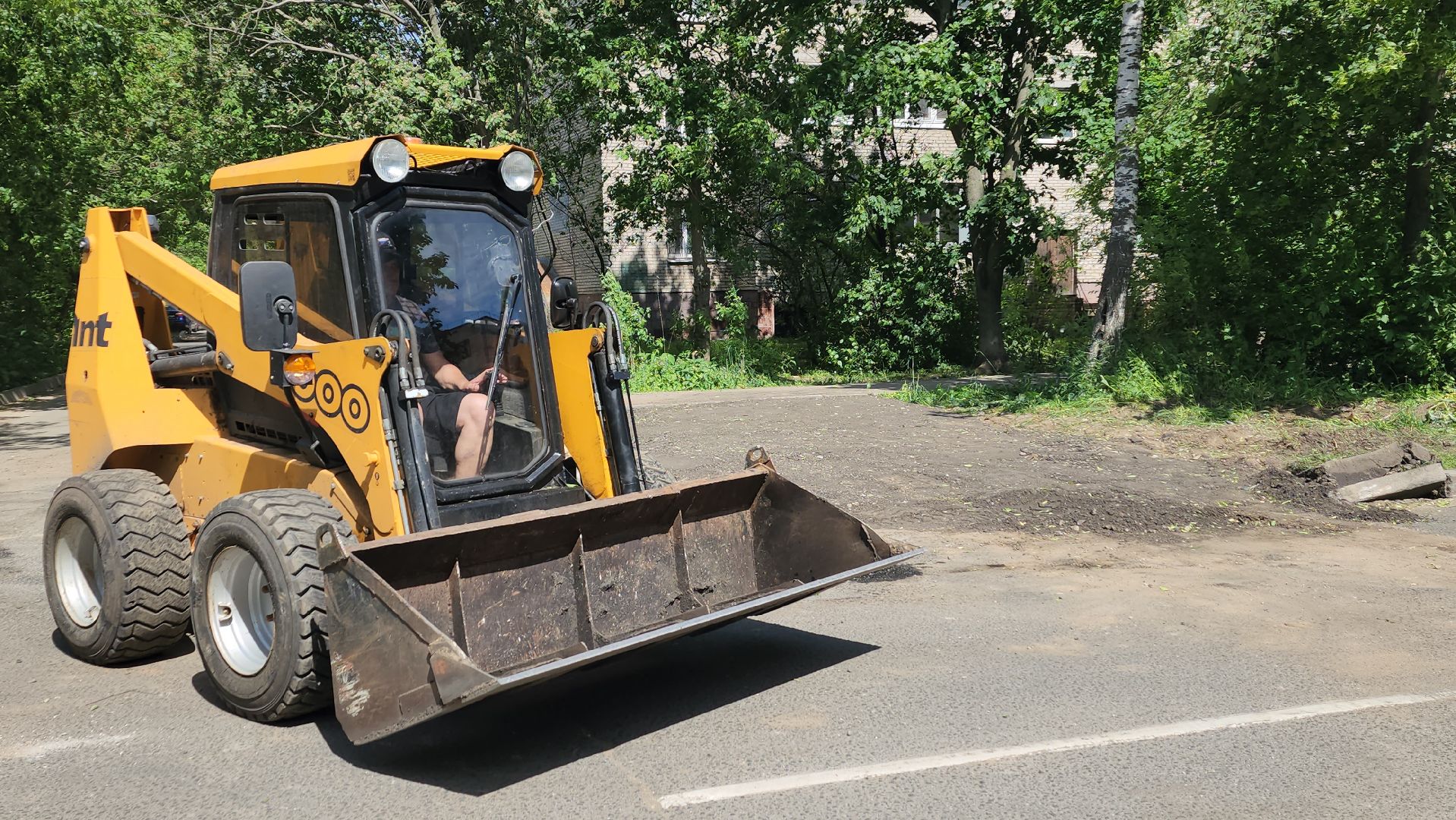 пушкино, пешеходная разметка, пешеходный переход, асфальтирование, коммунальная служба, бордюры,