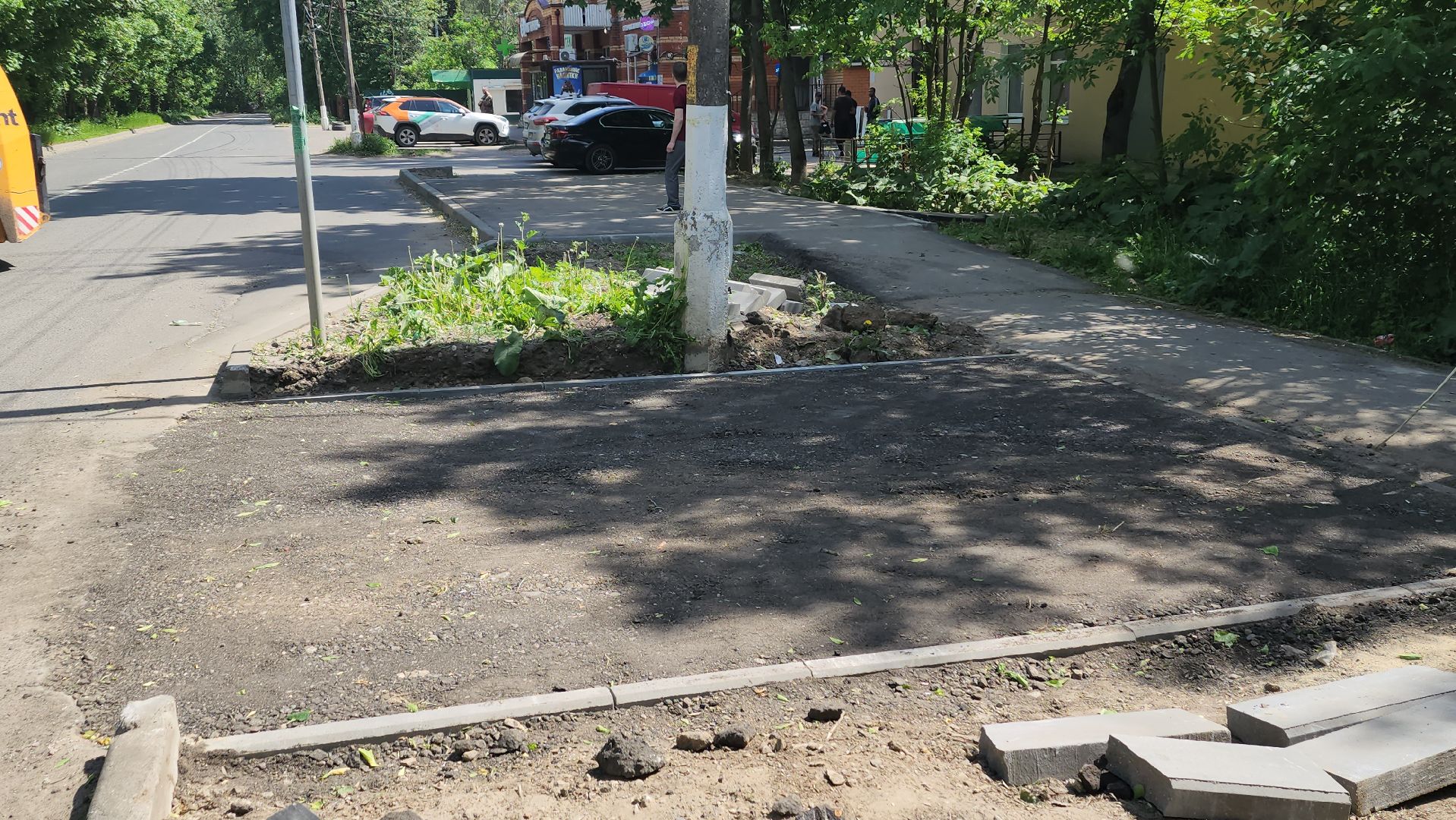 пушкино, пешеходная разметка, пешеходный переход, асфальтирование, коммунальная служба, бордюры,