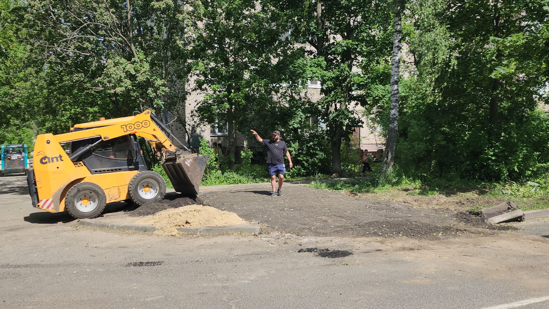 пушкино, пешеходная разметка, пешеходный переход, асфальтирование, коммунальная служба, бордюры,
