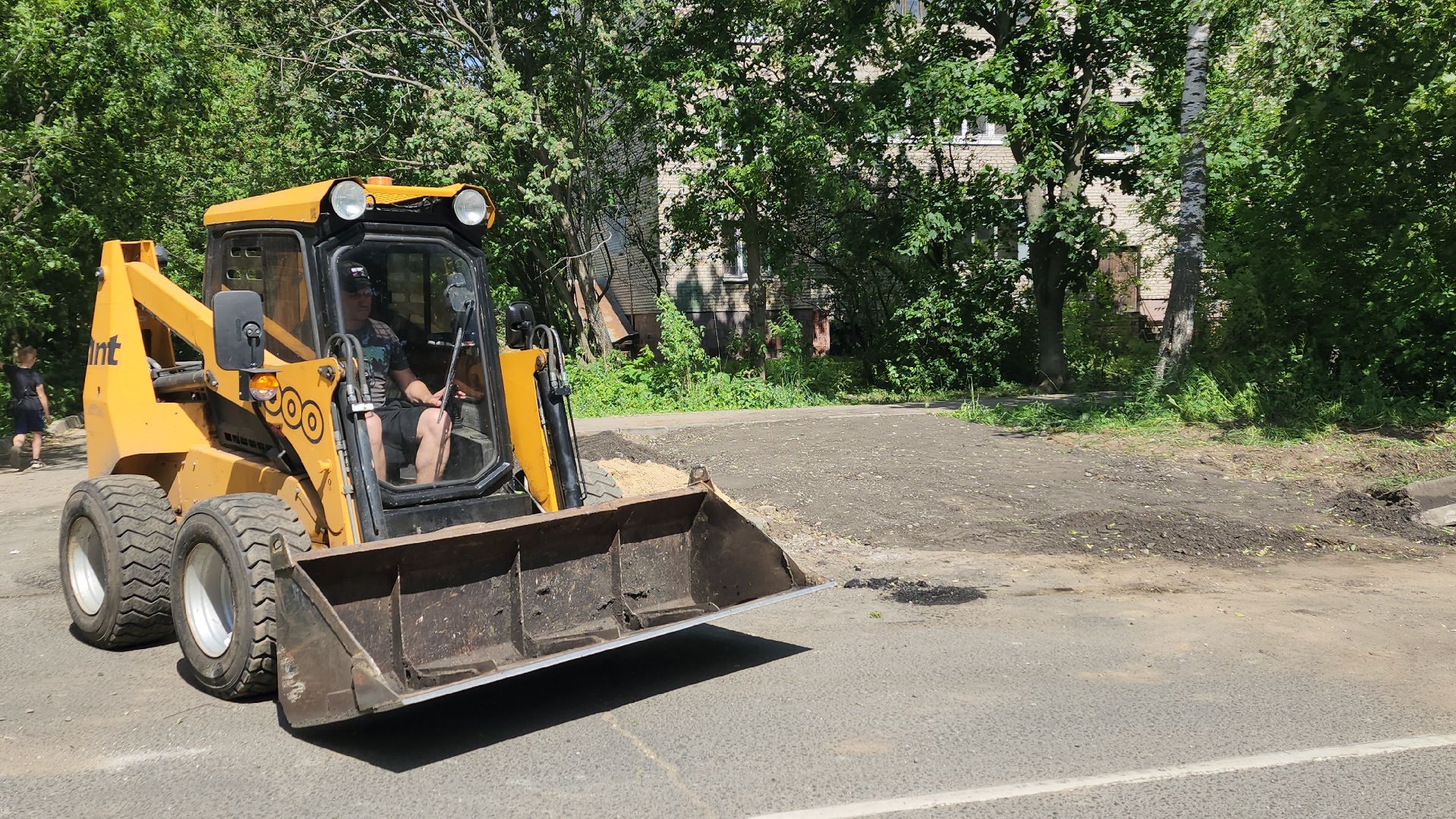 пушкино, пешеходная разметка, пешеходный переход, асфальтирование, коммунальная служба, бордюры,