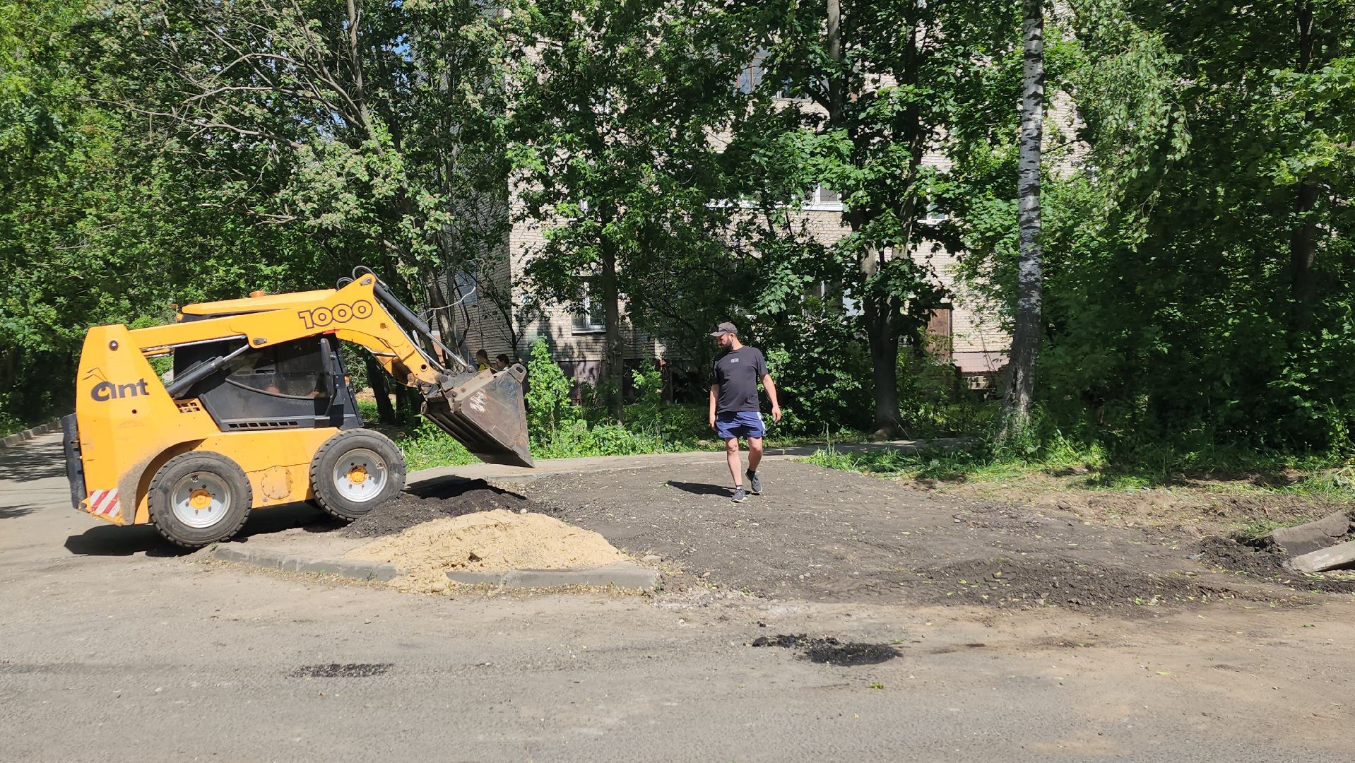 пушкино, пешеходная разметка, пешеходный переход, асфальтирование, коммунальная служба, бордюры,