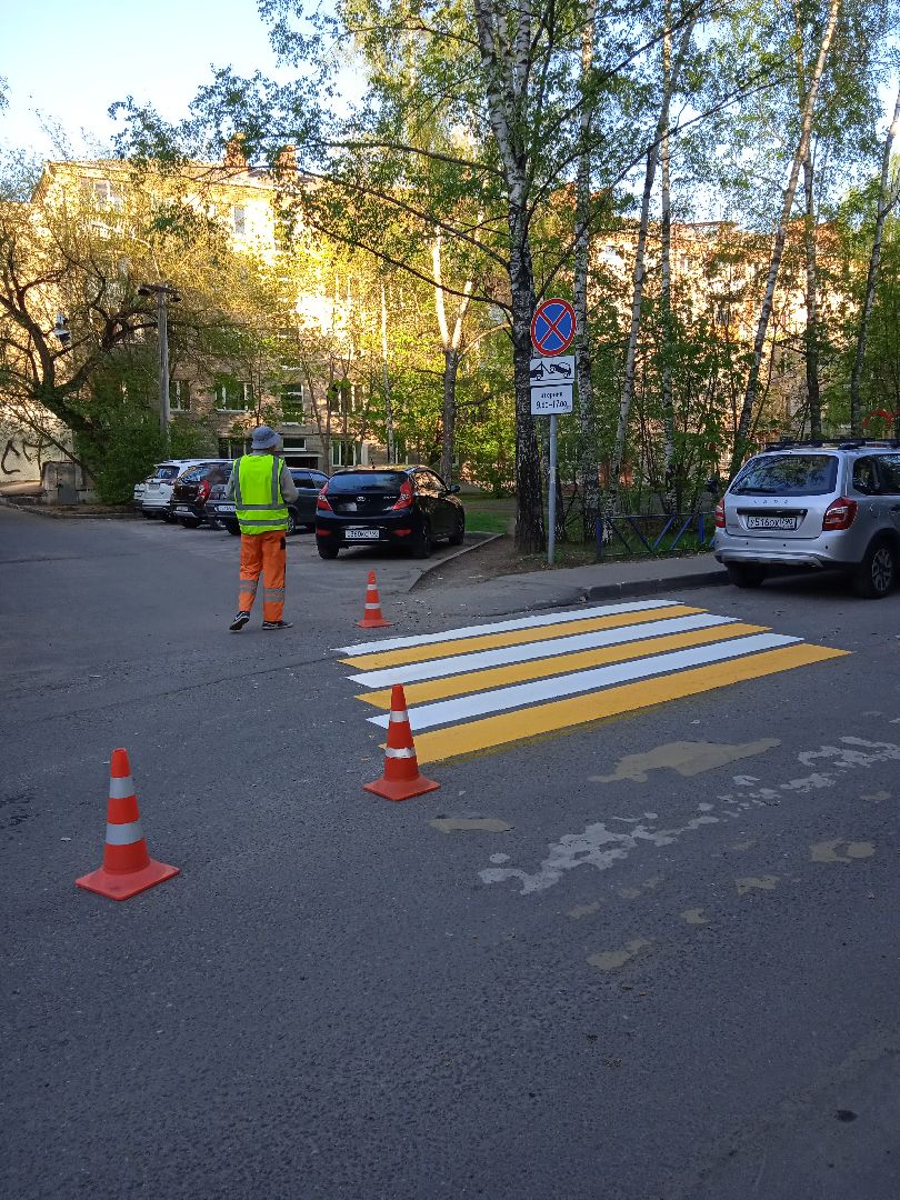 обновление, разметка, Строительная, Жуковский