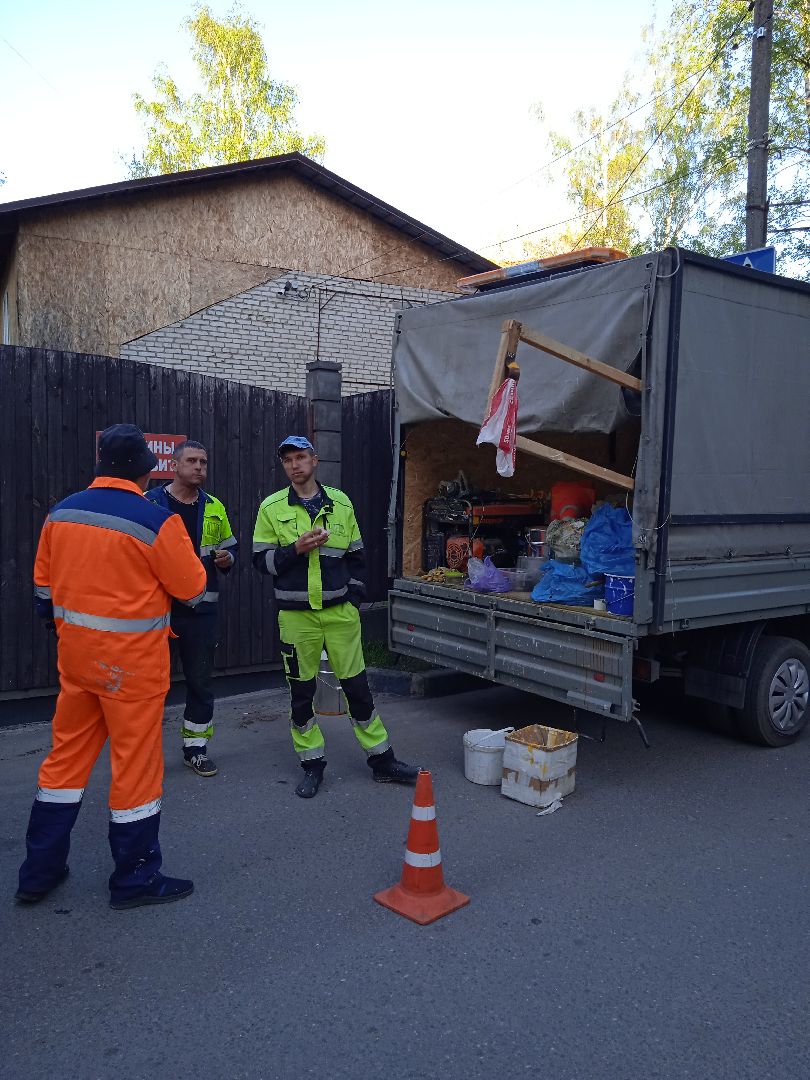 обновление, разметка, Строительная, Жуковский