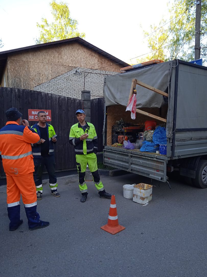 обновление, разметка, Строительная, Жуковский