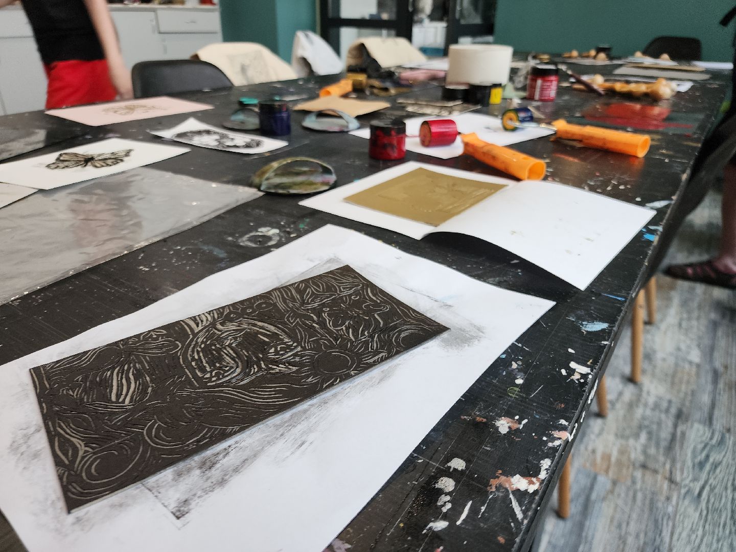 черноголовка, линогравюры, мастер-класс,