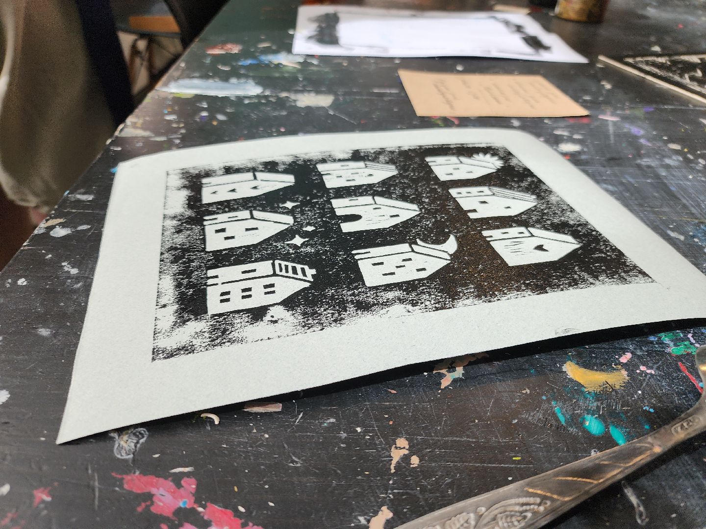 черноголовка, линогравюры, мастер-класс,