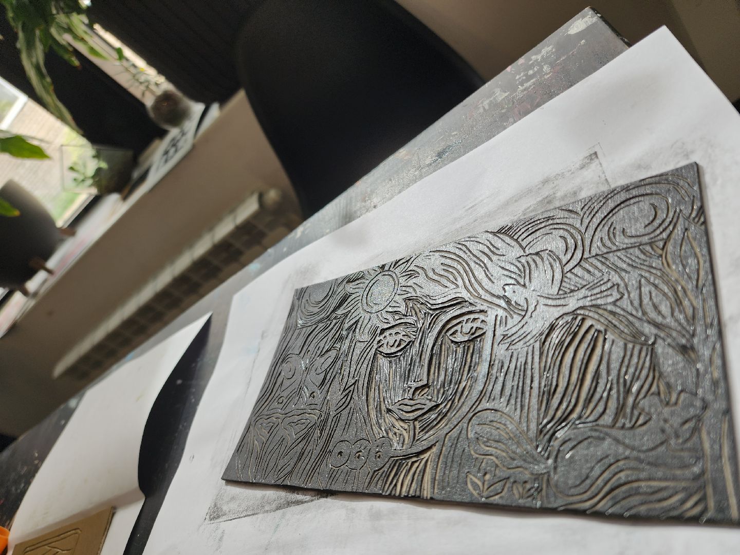 черноголовка, линогравюры, мастер-класс,