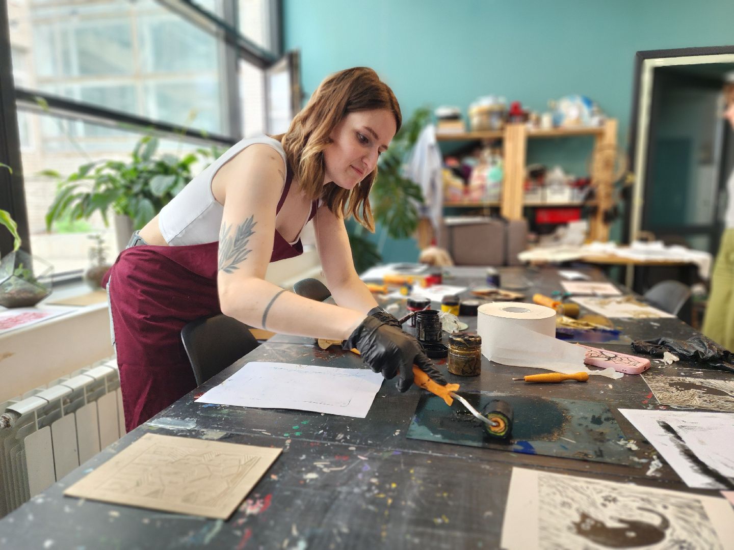 черноголовка, линогравюры, мастер-класс,