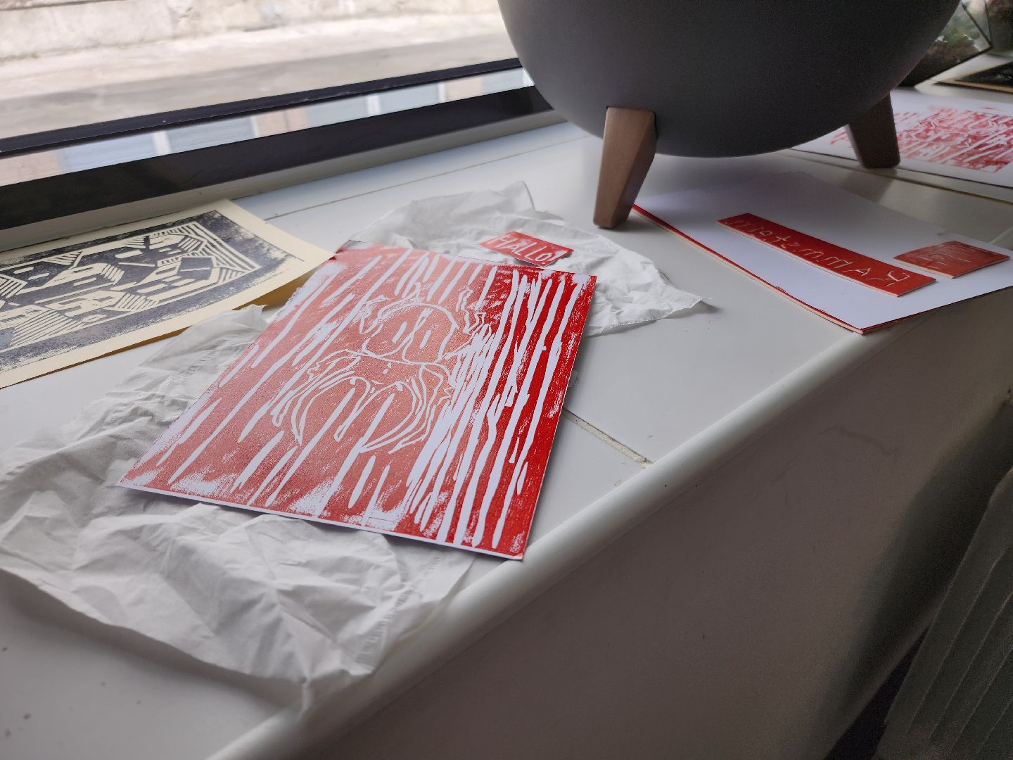 черноголовка, линогравюры, мастер-класс,