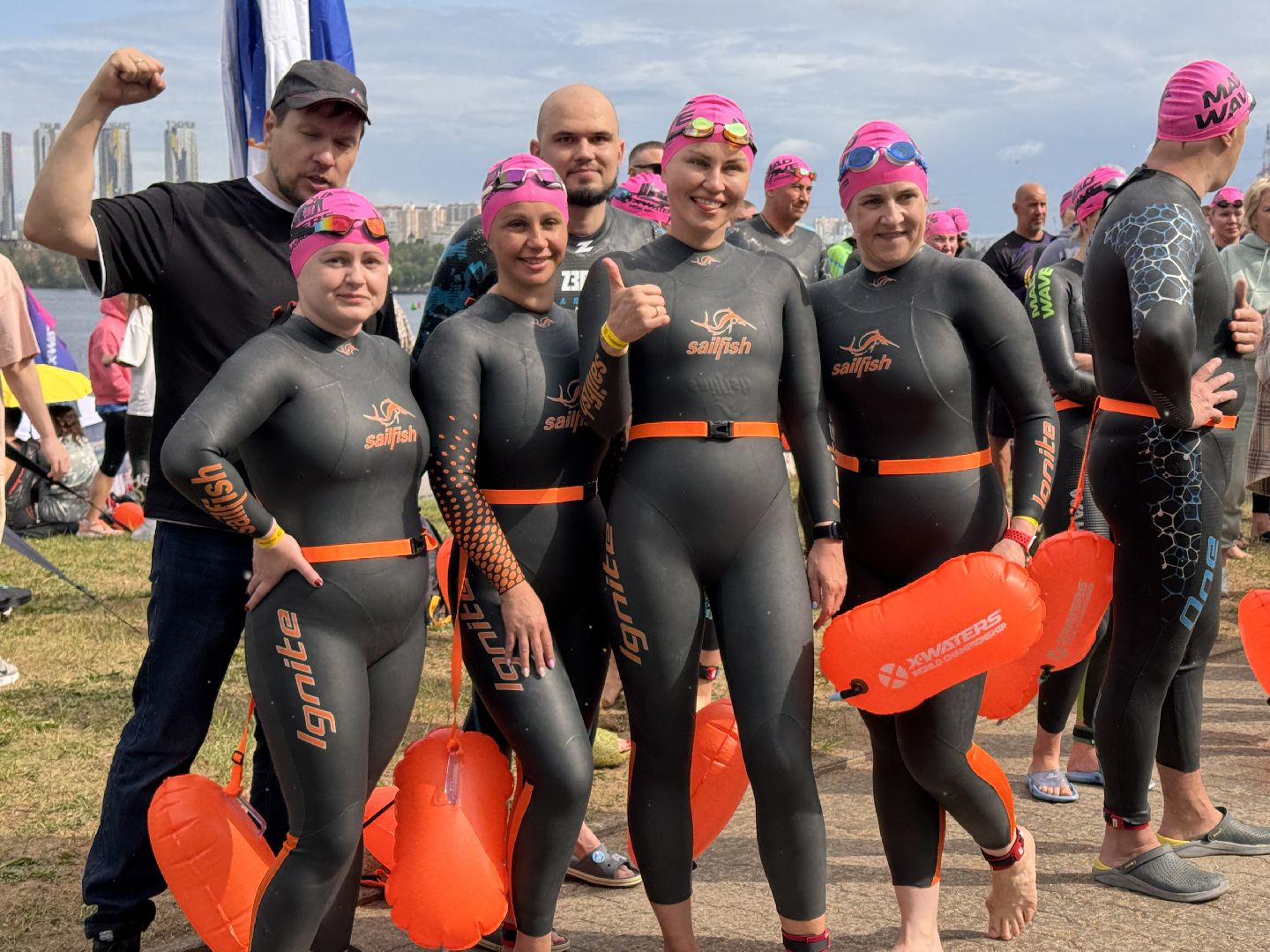 Заплыв на открытой воде, Красногорск, Пловцы-любители, Открытие пляжного сезона,